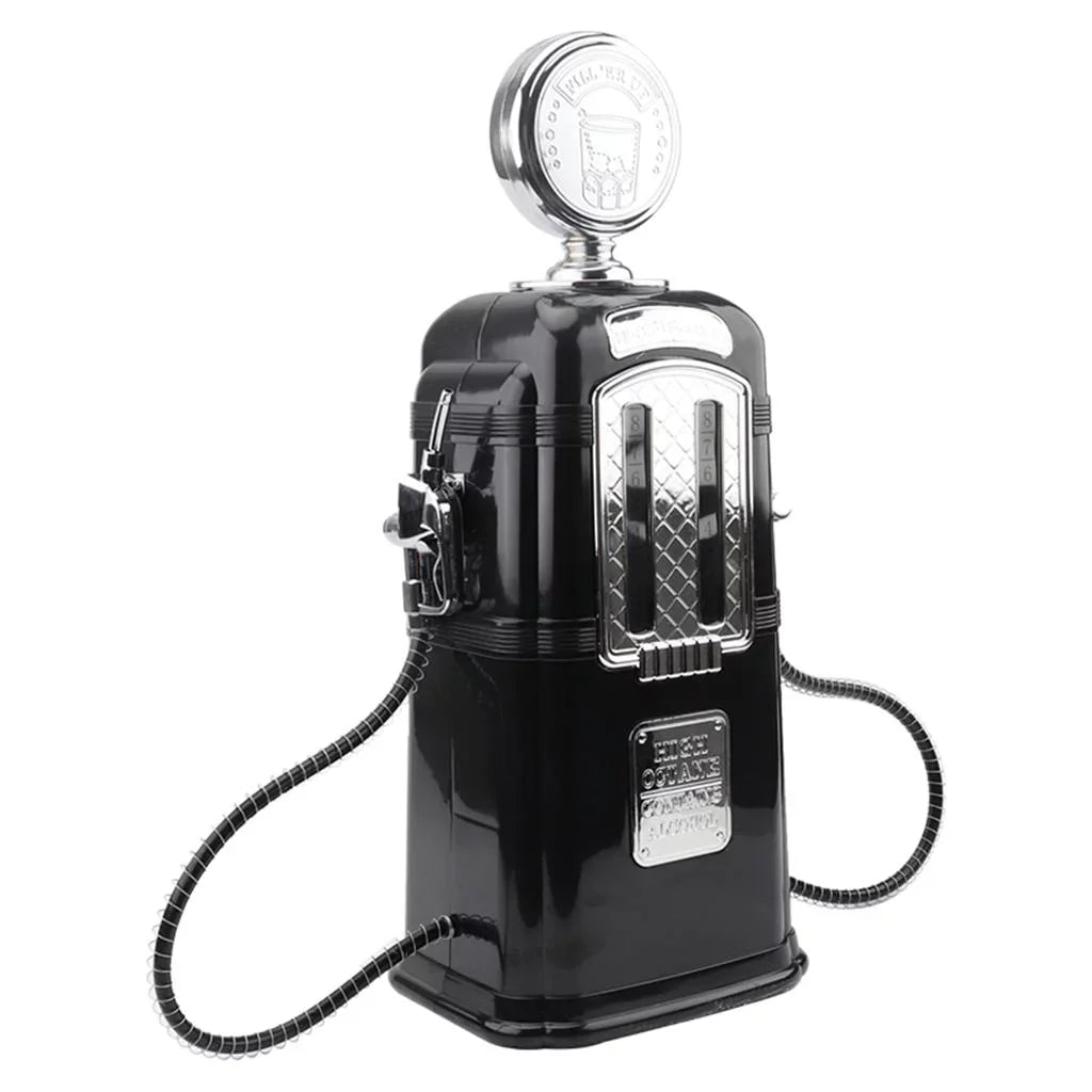 Dual Gas Station Dispenser Gas Pump Vodka Beverage Dispenser Black