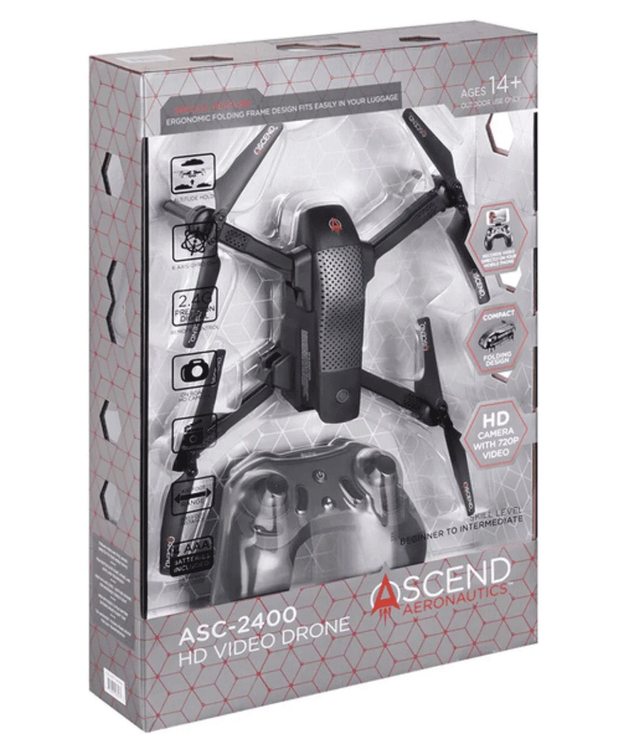 Ascend Aeronautics ASC-2400 HD Video Drone 720p