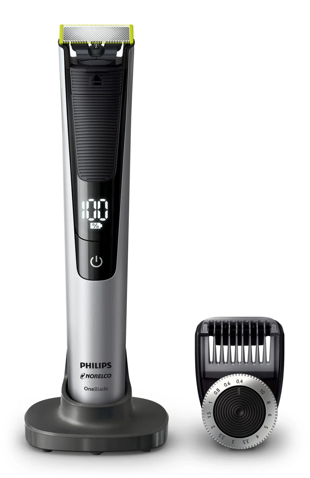 Philips Norelco Oneblade Pro Hybrid Electric Trimmer and Shaver, QP6520/70 (14 Length Comb)