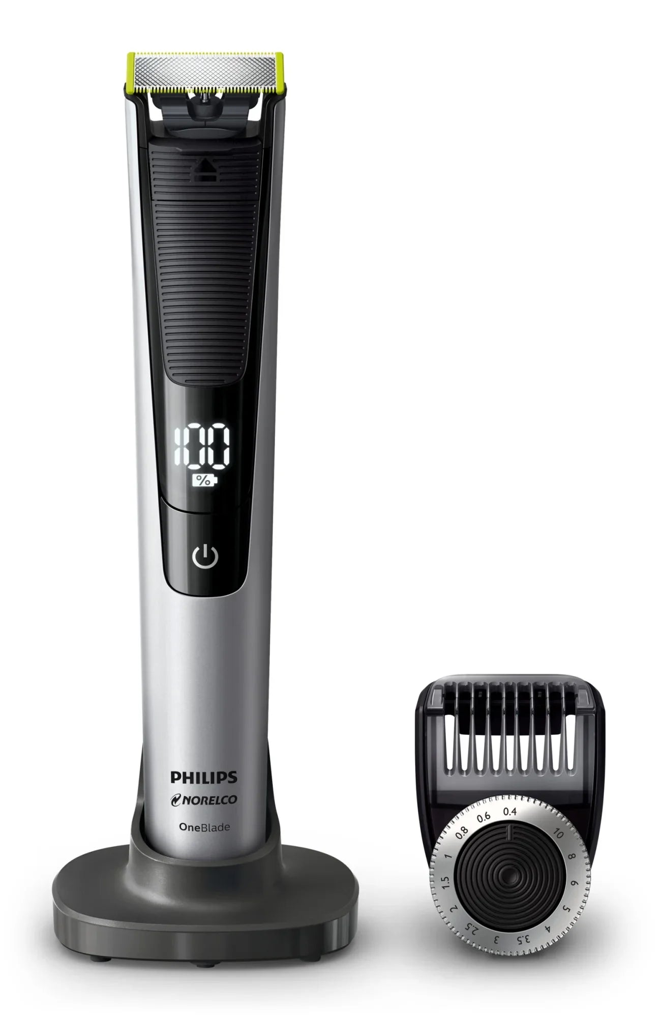 Philips Norelco Oneblade Pro Hybrid Electric Trimmer and Shaver, QP6520/70 (14 Length Comb)