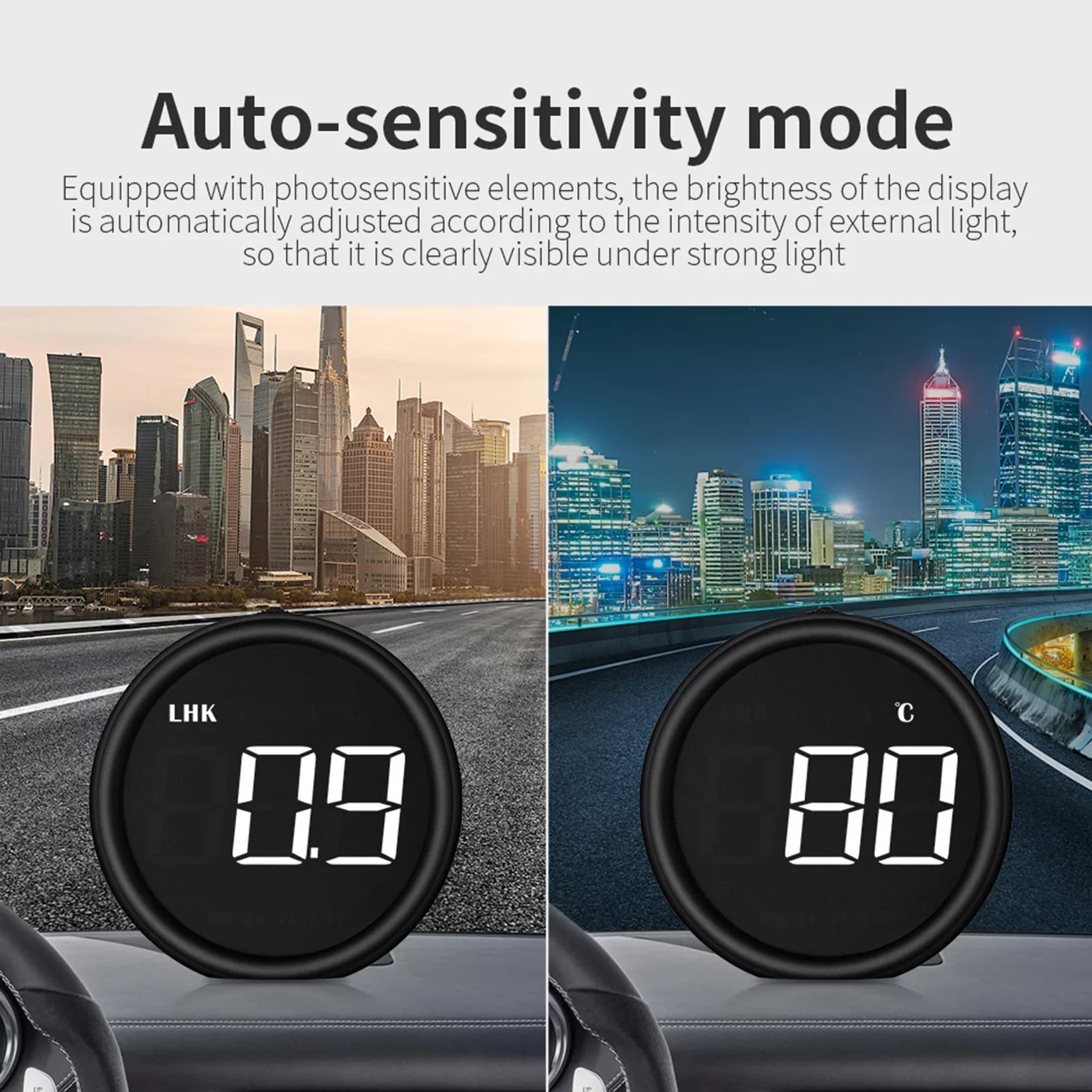 Moobody OBDII Speedometer Head-Up Display HUD for Car Diagnostic Detector Safe Driving