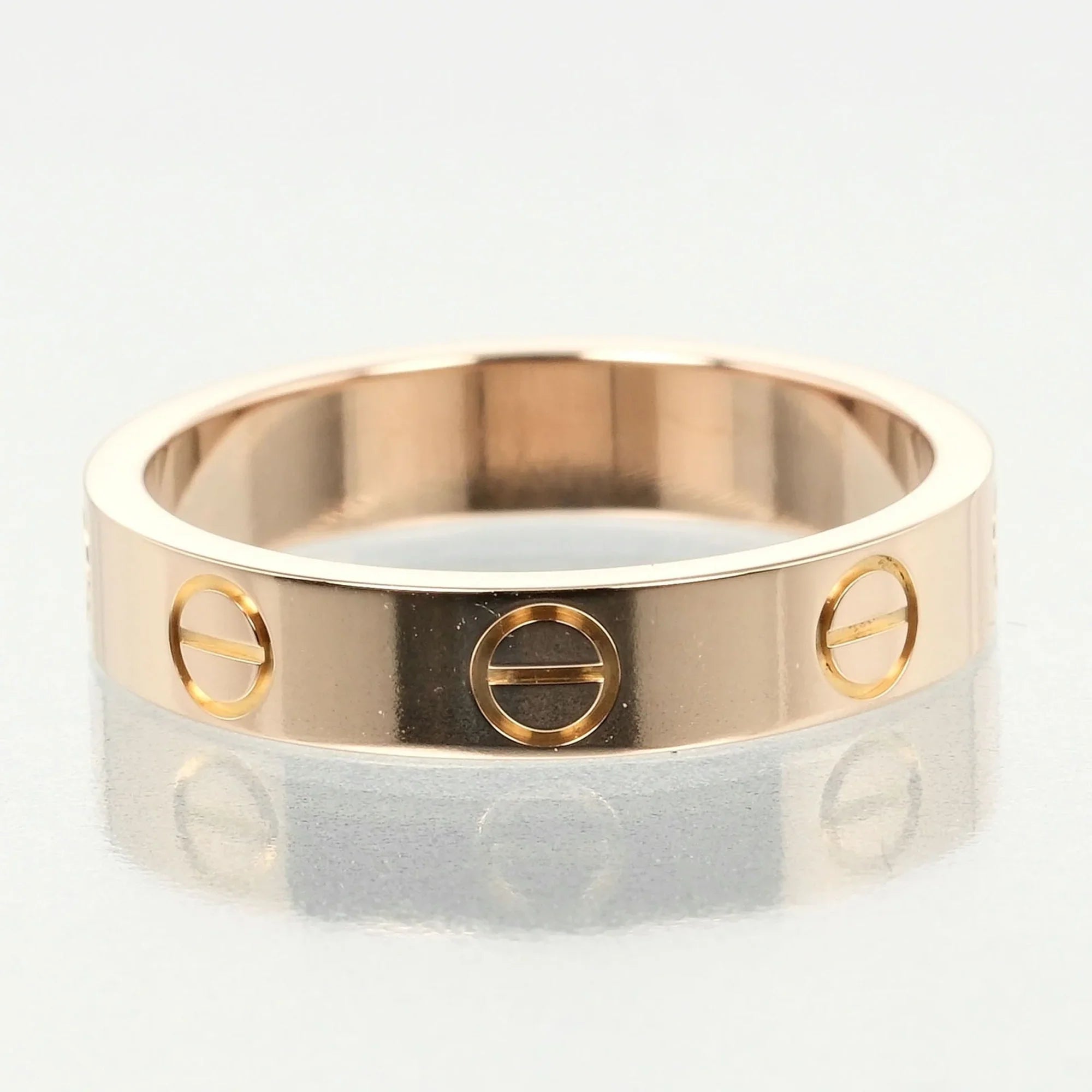 Pre-Owned Cartier Love Wedding Ring Size 9, K18 PG Pink Gold, Approx. 3.6g I132124020 (Good)