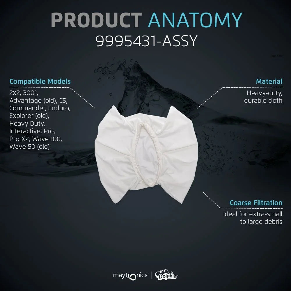 Dolphin Genuine Replacement Part — Coarse Filter Bag for Large Debris — Part Number 9995431