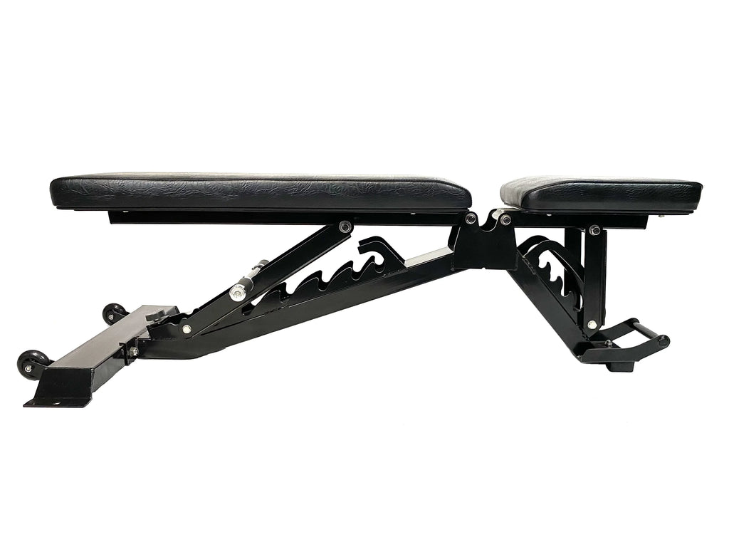 Adjustable Ranger Weight Bench has 5 Incline and 1 decline positions. Made with Heavy Duty 11 Gauge Steel. 1000+ Weight Capacity. Bolt Fitness Supply.