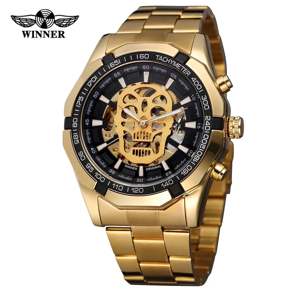 Watch Hollow Demon Dial Luxury Design Business Fashion Men's Mechanical