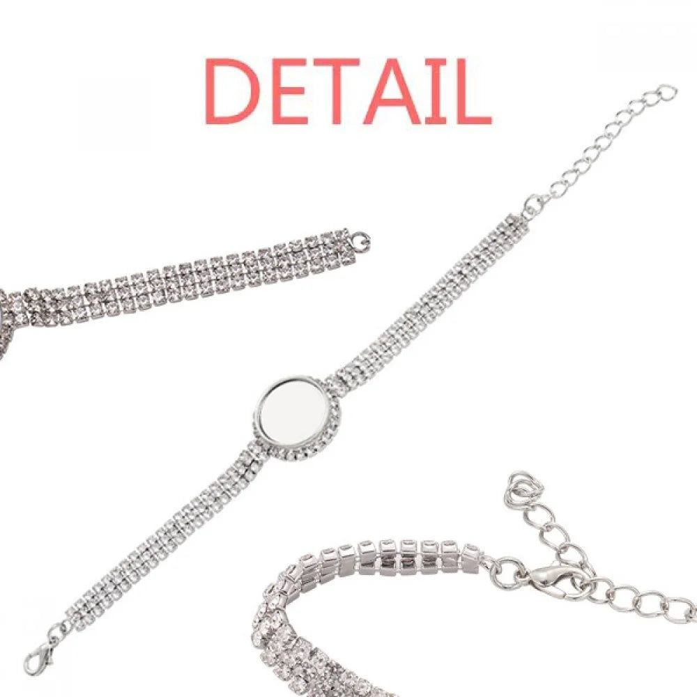 Germany Famous Landmark Set Tennis Chain Anklet Bracelet Diamond Jewelry
