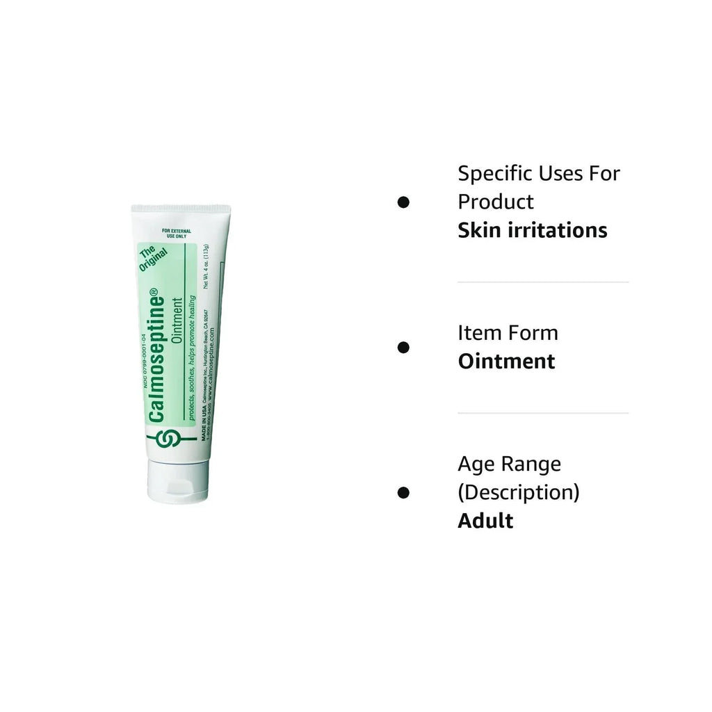 Calmoseptine Skin Protectant Ointment 4 oz. Tube  (Set of 4)