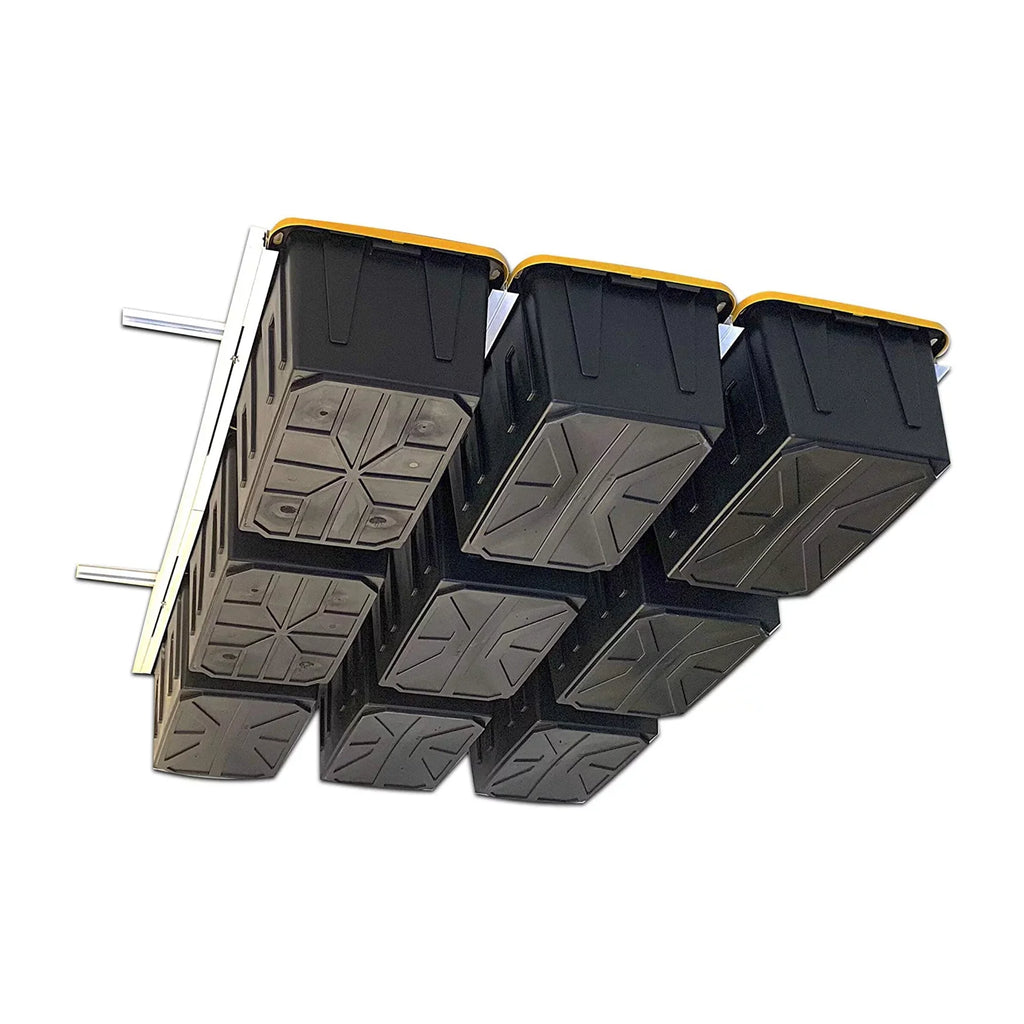E-Z Storage Overhead Garage Ceiling Steel Storage Rack for Tote Containers