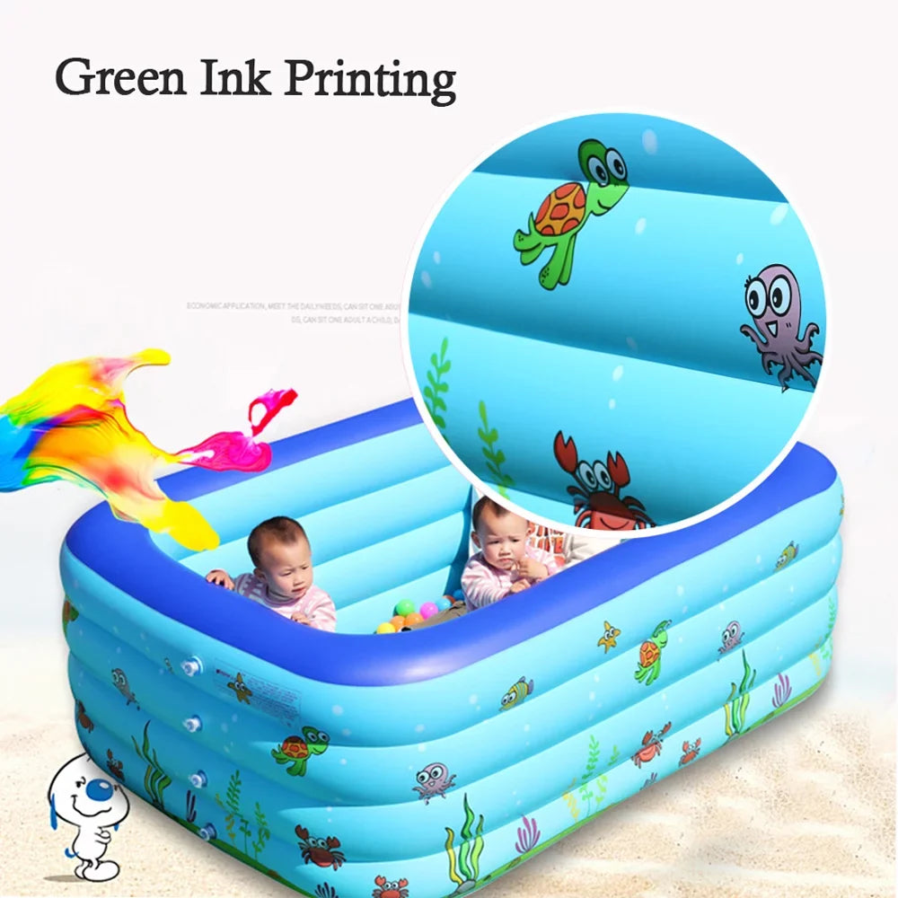 Portable Swimming Pool InfLatitudeable Swimming Pool Outdoor Basin Kid Bathtub