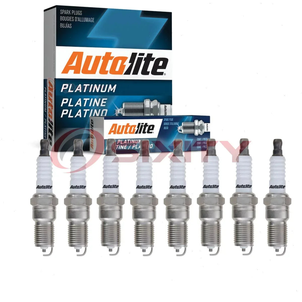 8 pc Autolite AP5245 PLatitudeinum Spark Plugs for 2103 2815 6 AGSF23C Ignition Wire Secondary Fits select: 1999-2010 CHEVROLET SILVERADO, 2000-2010 CHEVROLET TAHOE