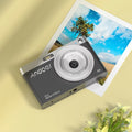 Compact 4K Digital Video Camera with 50MP, Auto Focus, and 16X Zoom for Teens