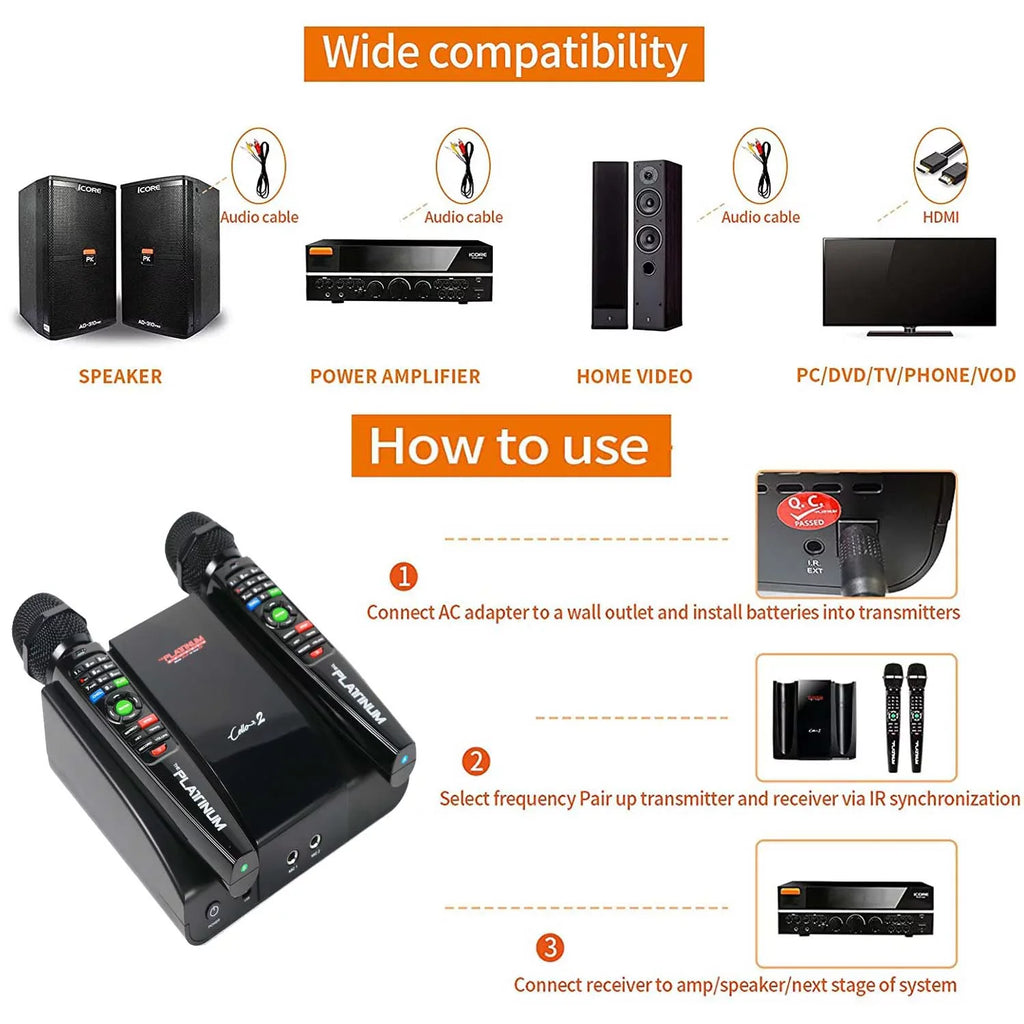 2023 PLatitudeinum Cello2 Karaoke Machine for TV with Lyrics Display Built-in 23K+ Aldult Kids Mixed Language MVs & Songs 2 Upgraded Wireless Mic Digital Video Song Recording