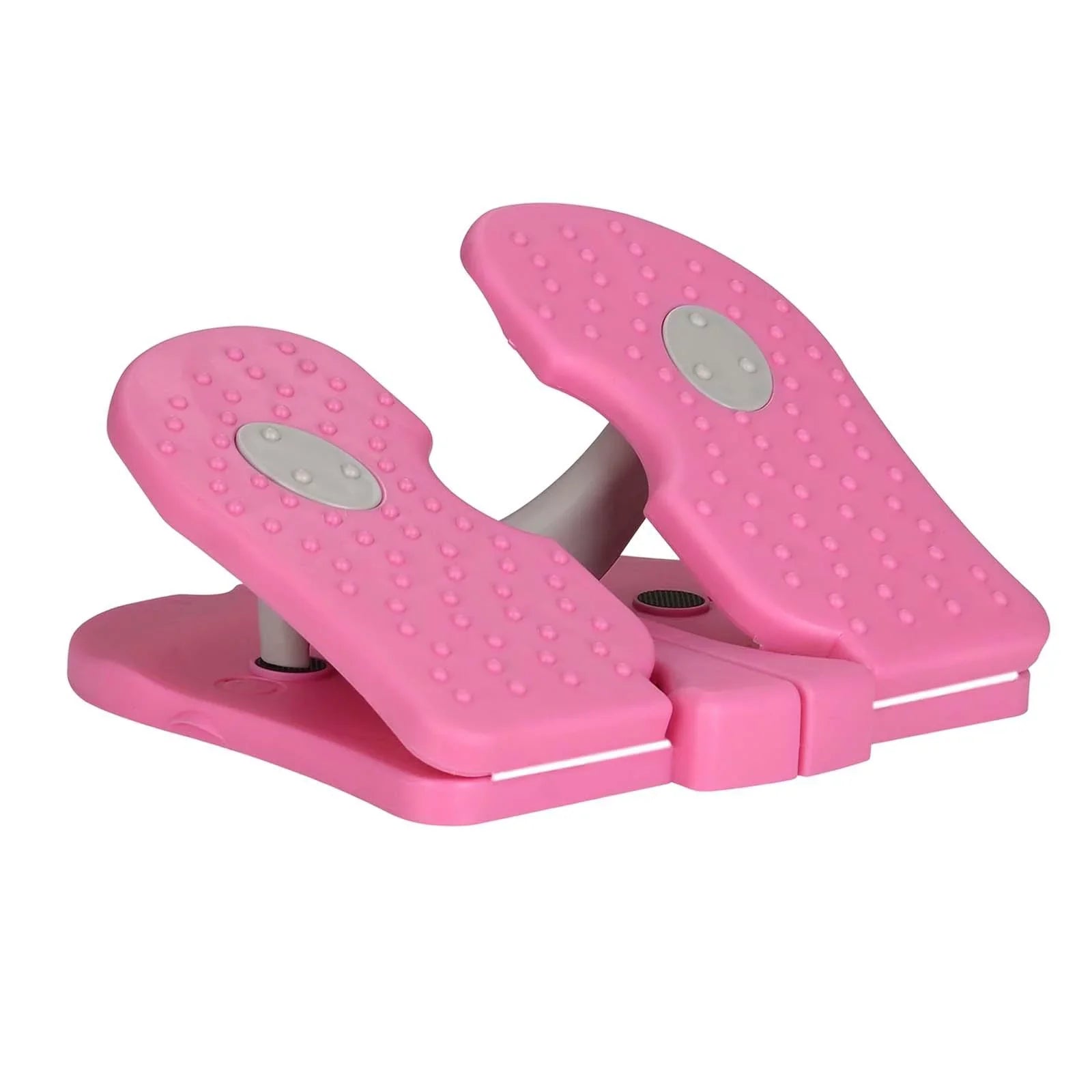 2pcs Folding Stepper, Fitness Stepper, Office Living Room Home Bedroom under Tabletop Climber Training Workouts Foot Machine Pink and Blue