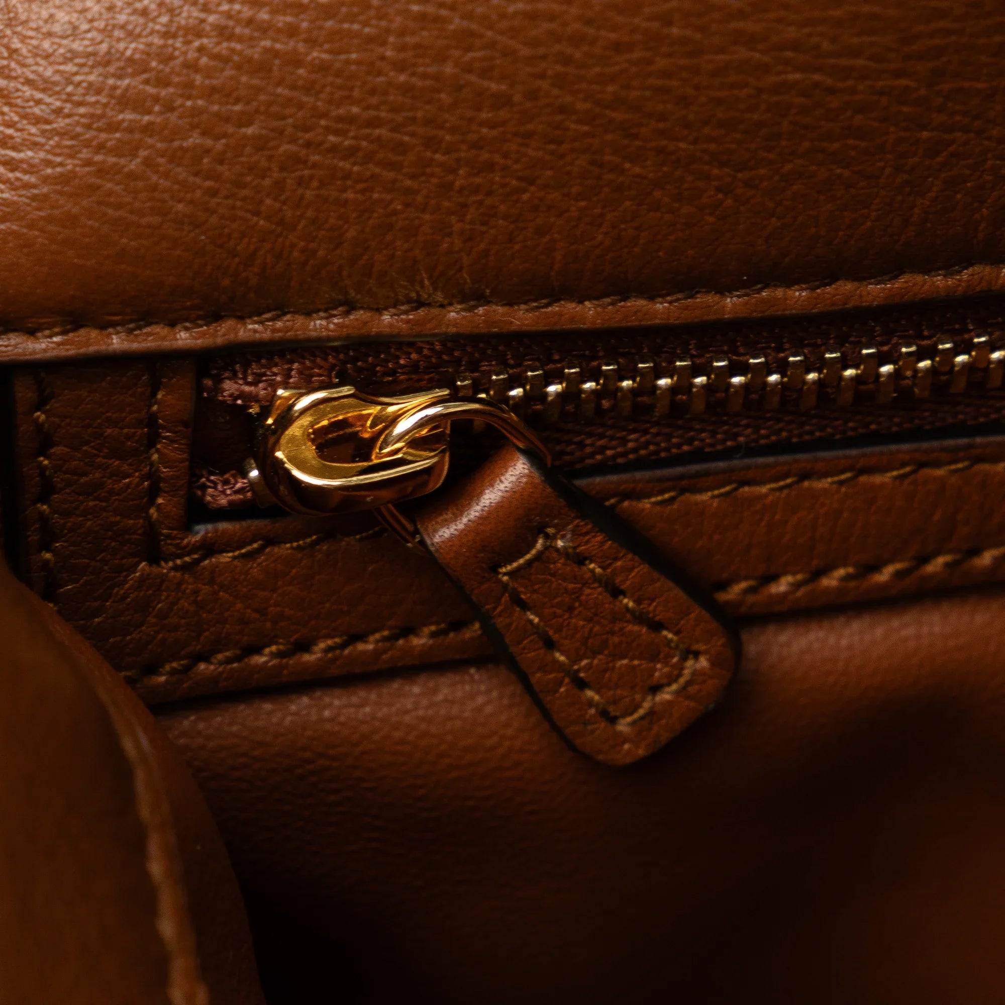 Pre-Owned Authenticated Gucci Medium Blondie Bag Calf Leather Brown Crossbody Bag Unisex (Good)