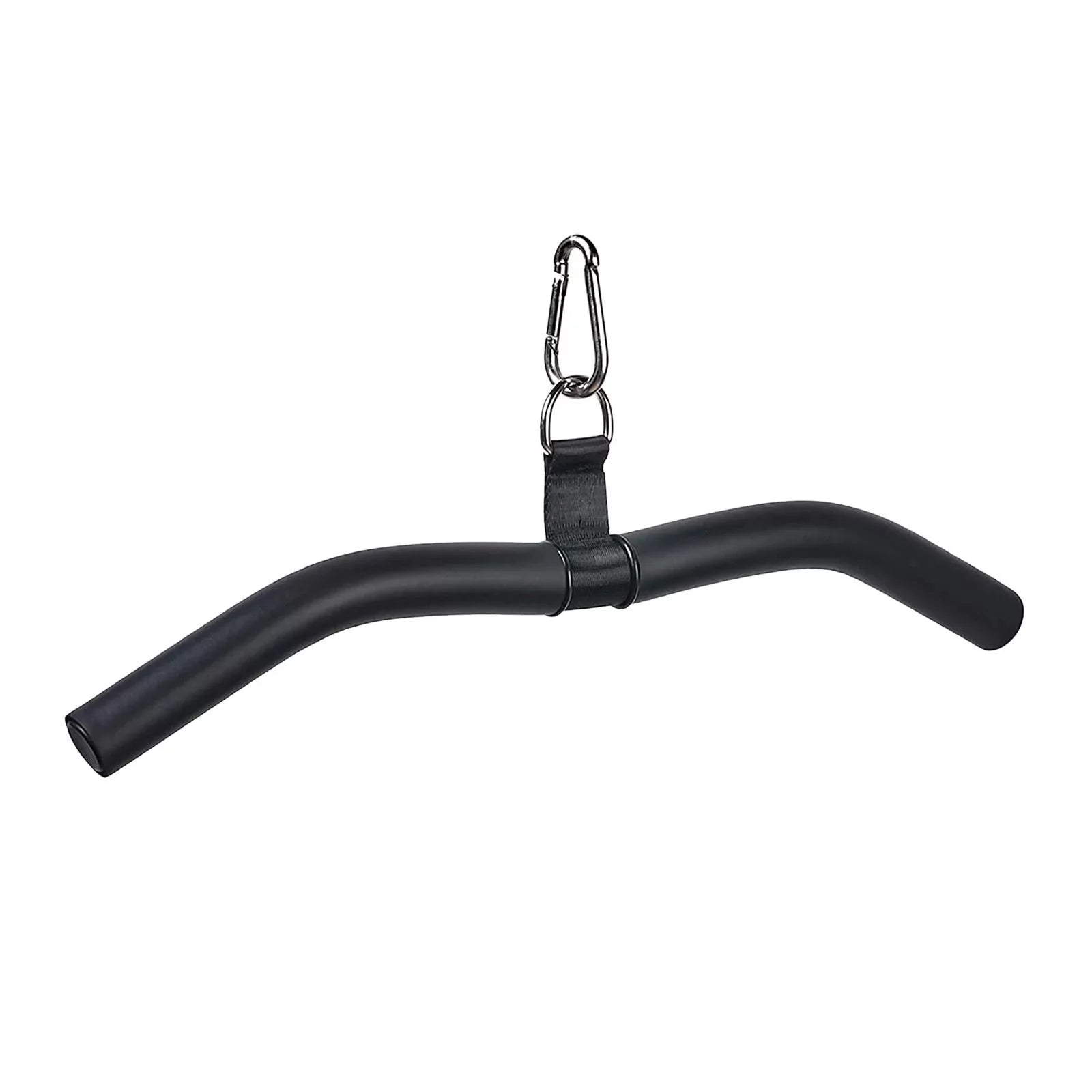 LAT Bar Cable Machine Attachment, Pulldown Bar with Full Rotation and Rubber Handle for Gym, Strength Workout, Body Training,