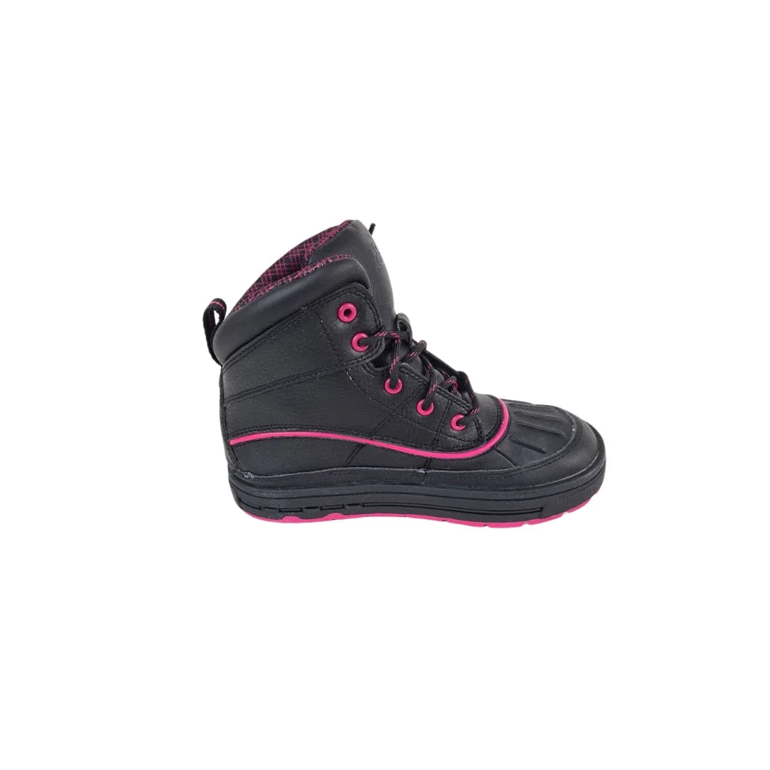Nike ACG Woodside 2 Little Girl's Winter Boots 524877 001 Black Pink Size 12.5