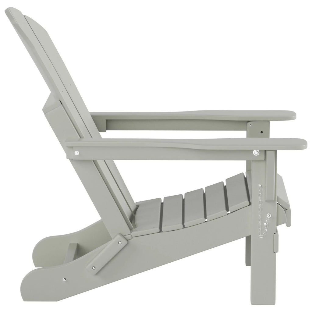 Polytrends  Laguna All Weather Poly Outdoor Patio Adirondack Chair Conversation Set - (4-Piece) Sand