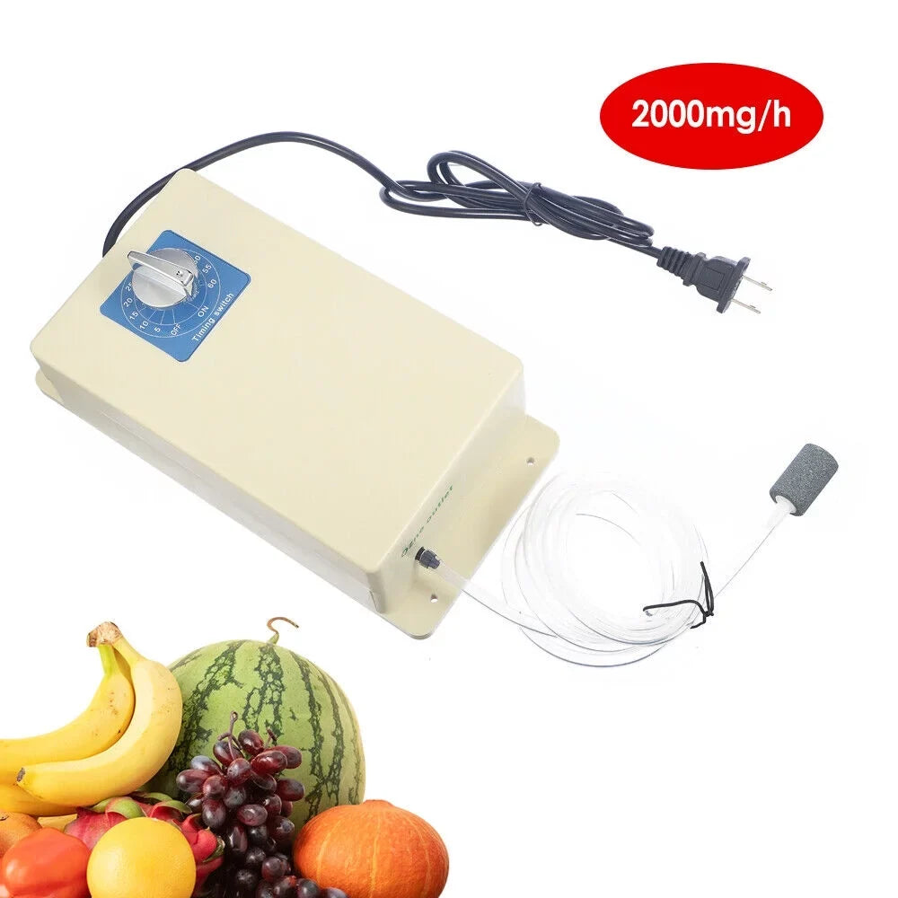 JahyShow Home Ozone Purifier - 2000mg/h Ozone Generator for Water and Food Sterilization