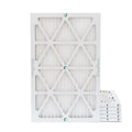 6 Pack of 12x20x1 MERV 10 Pleated Air Filters by Glasfloss. Actual Size: 11-1/2 x 19-1/2 x 7/8