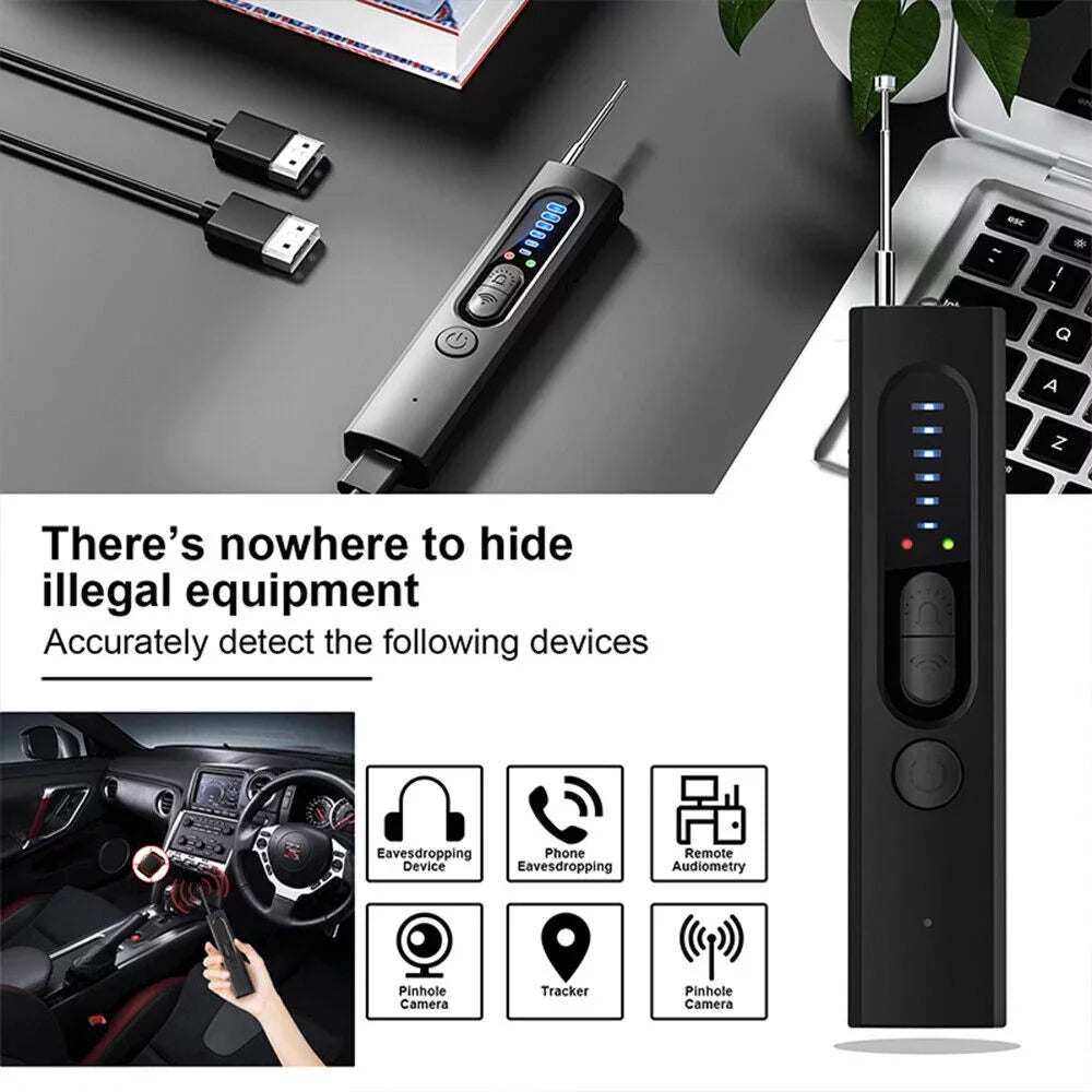 JahyElec Smart Signal Gear Rf Audio Detectors - Anti-spy Hidden Camera Detector Safe Device