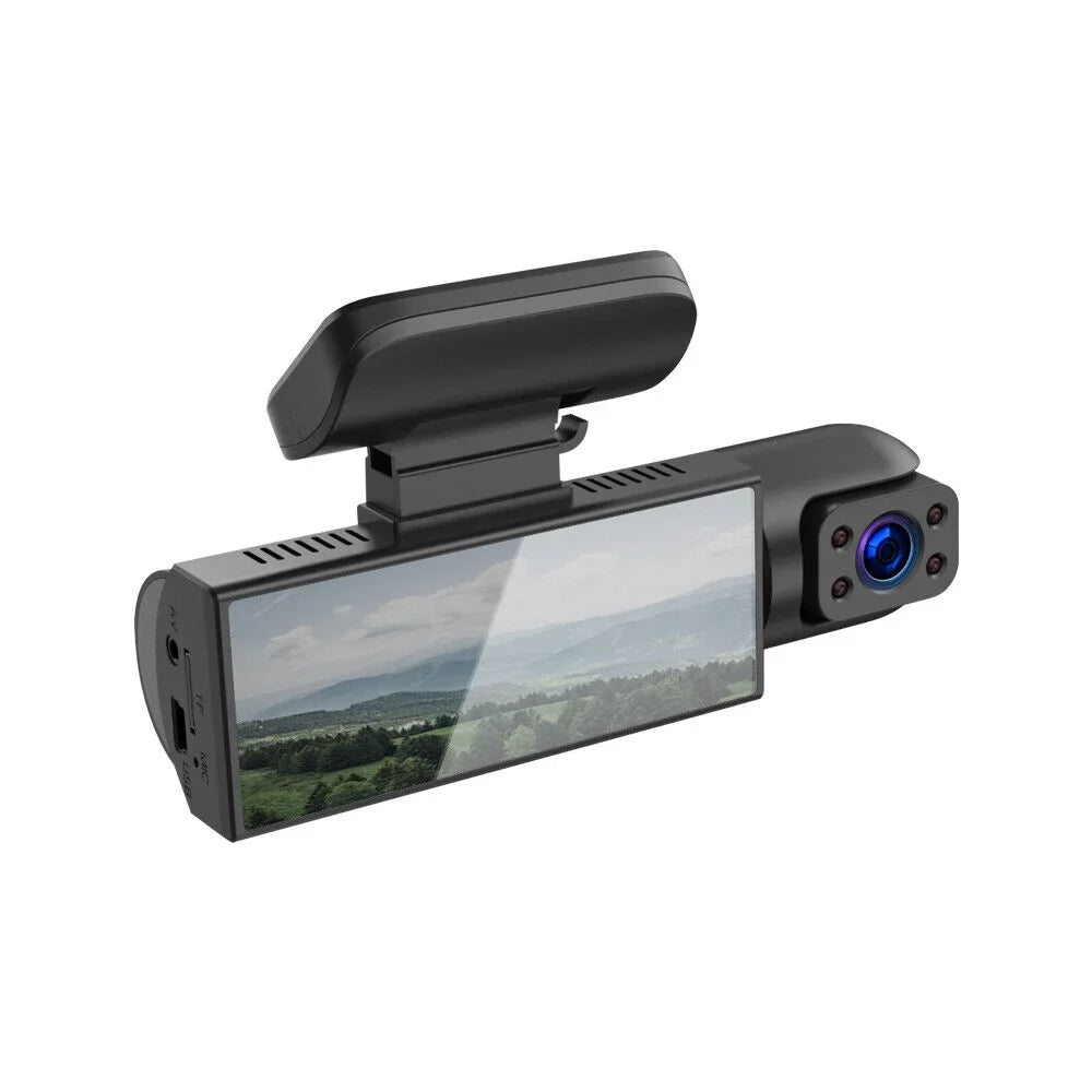 JLLOM Car DVR Dash Cam with Dual Lens Front and Inside Camera - 1080P