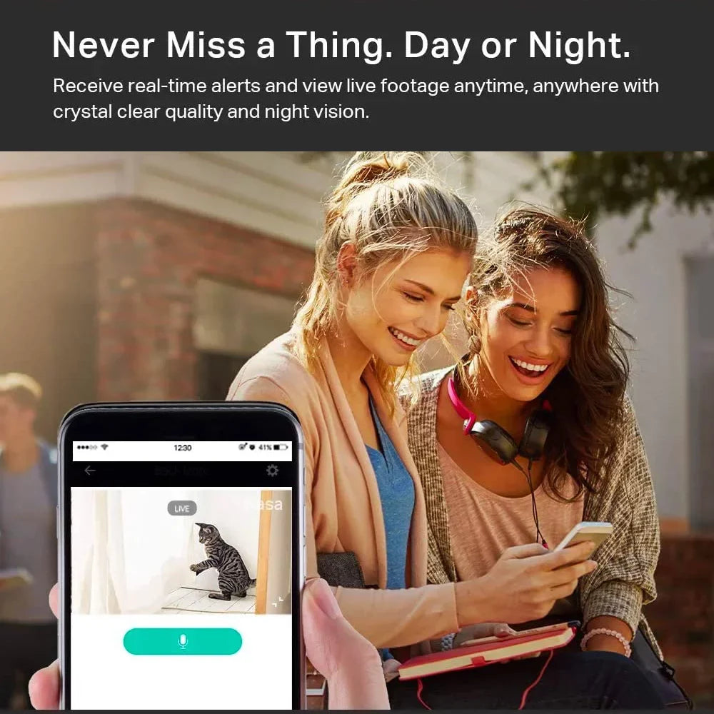 Night Vision HD Security Camera - 1080P HD, Wireless WiFi - Nozaya