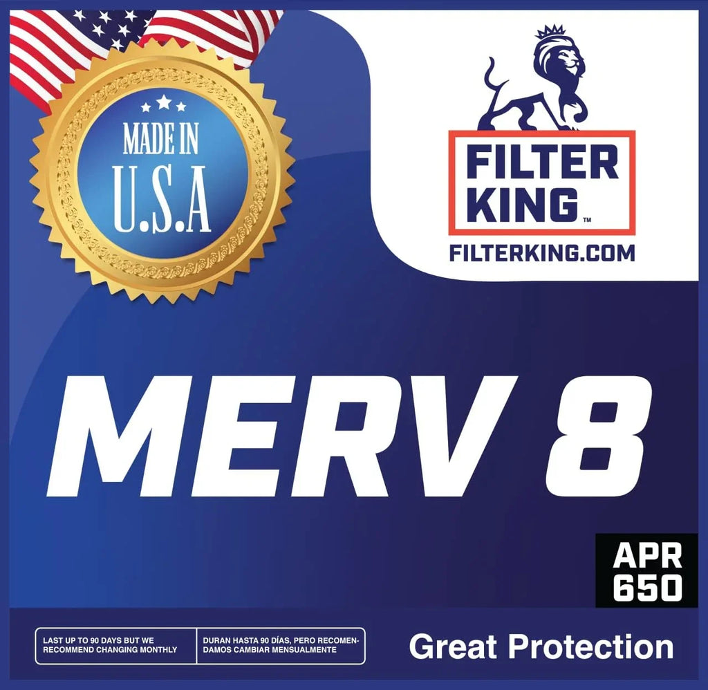 Filter King 30x64.5x1 Air Filter | 4-PACK | MERV 8 HVAC Pleated A/C Furnace Filters | MADE IN USA | Actual Size: 30 x 64.5 x .75"