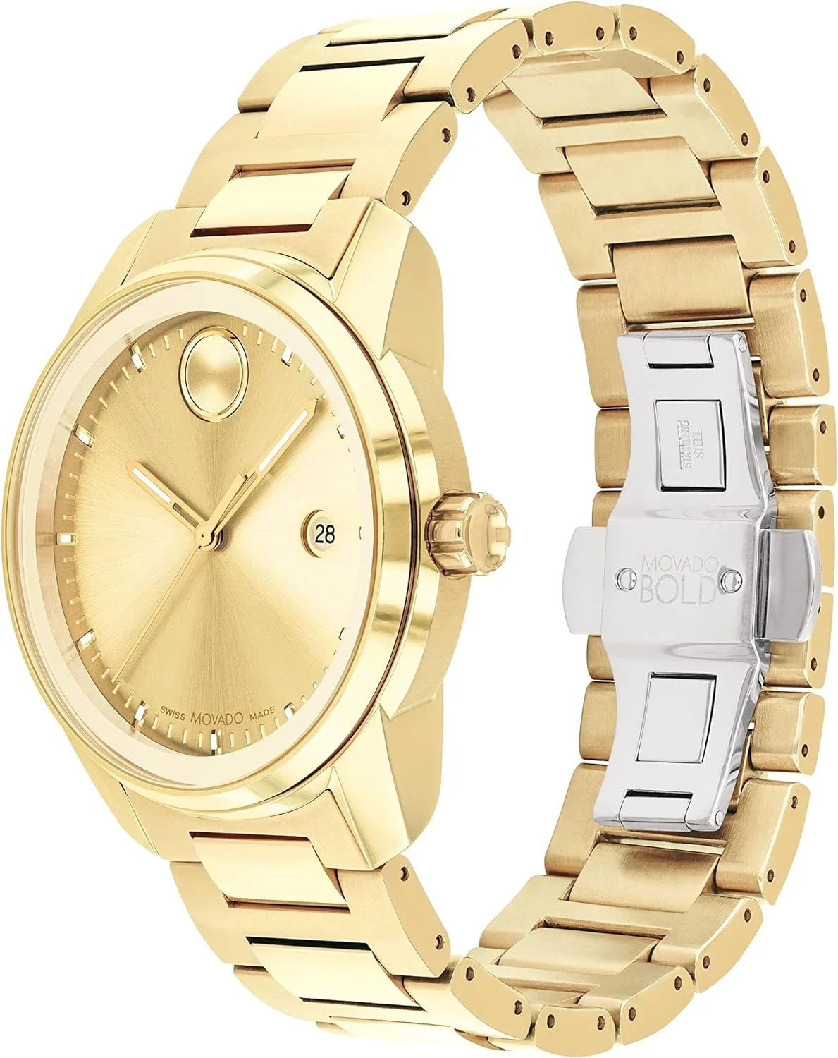 Movado Bold Verso Quartz Gold Dial Men's Watch 3600861