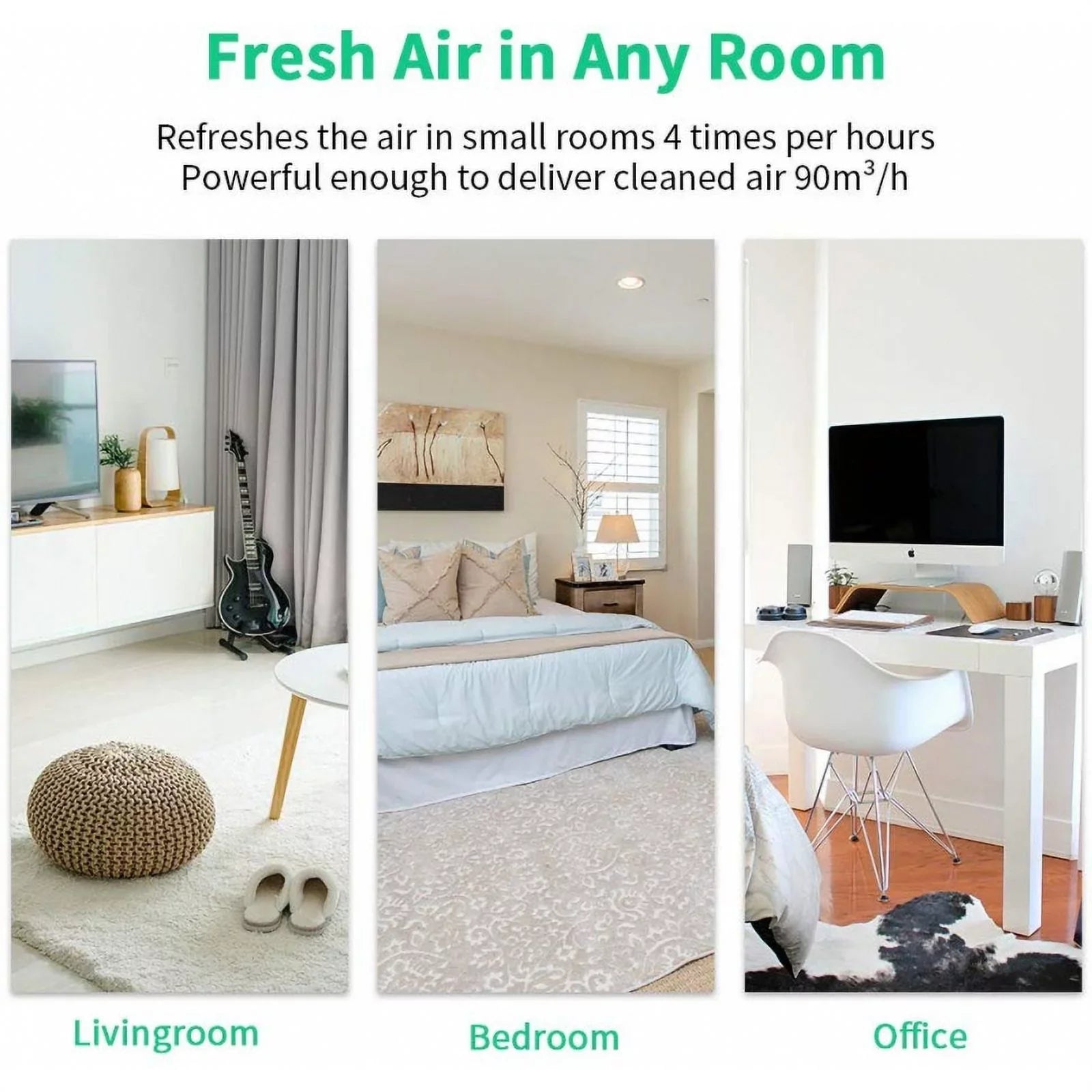 Honati Air Purifiers for Allergy and Asthma Pets Smoker (199 Sq.ft) Portable 26dB Quiet H13 MERV17 AP2201I Fillo