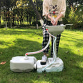 Portable Outdoor Foot Pump Camping Sink and Water Tank - White