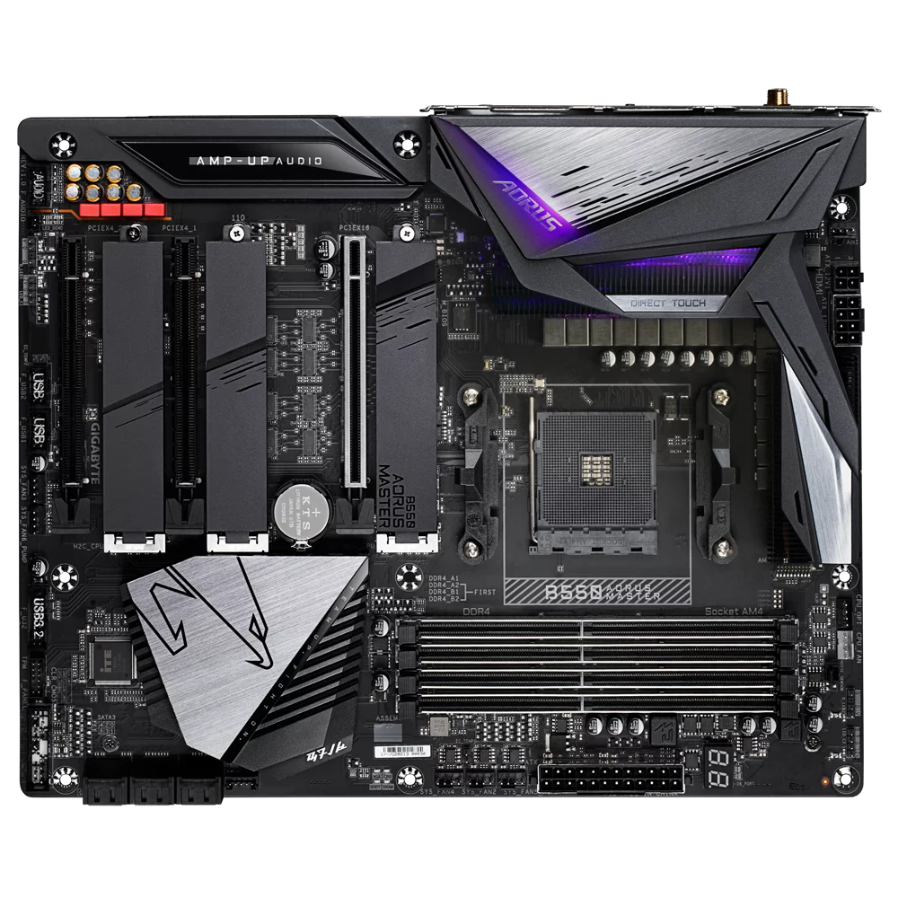GIGABYTE AMD B550 AORUS Motherboard with Direct 16 Phases Digital VRM