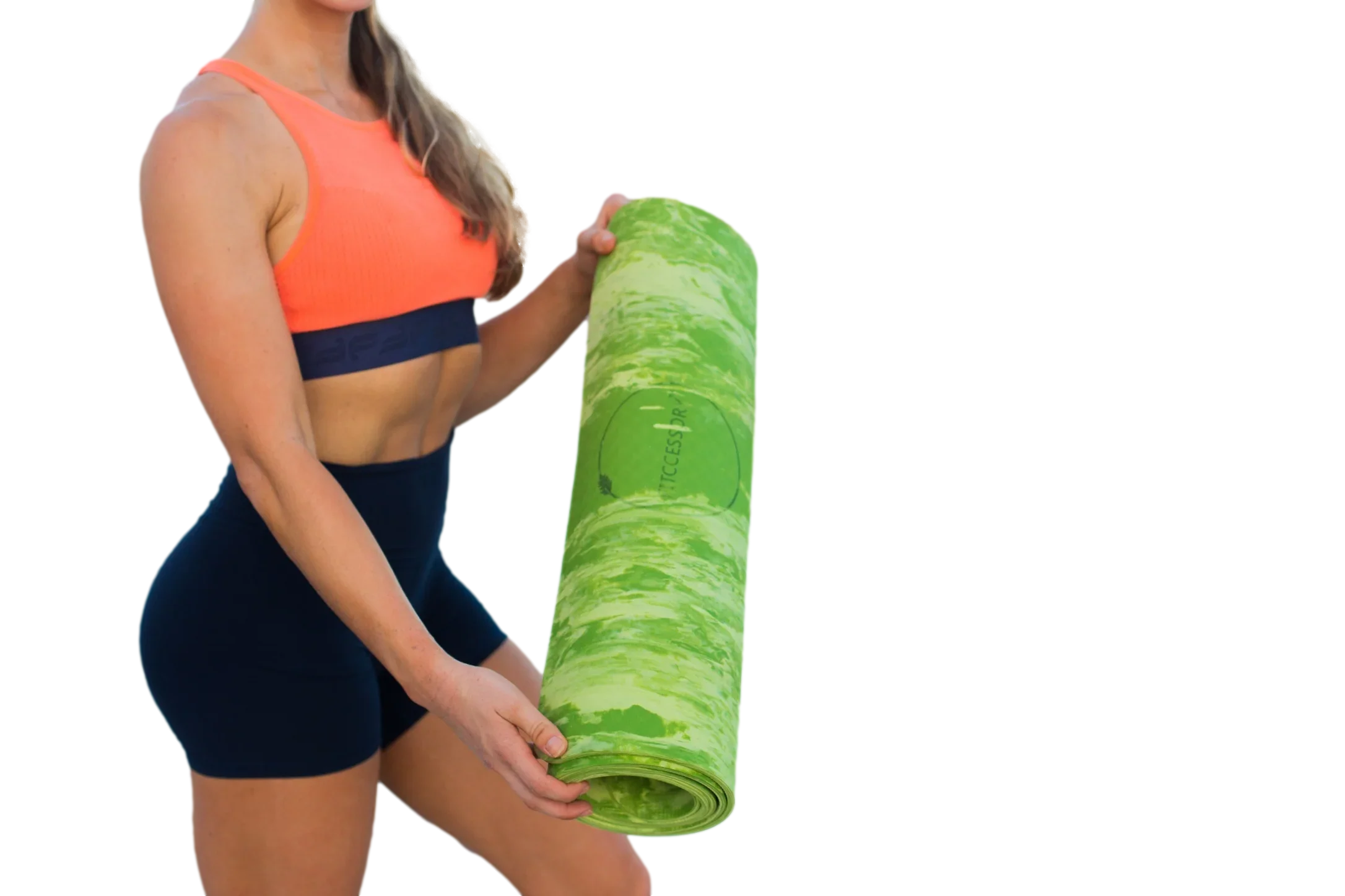 Large Fitccessory Sweat Proof Marble Yoga Mat - 3mm Thick for Home Yoga, PiLatitudees, Stretching, Floor & Fitness Workouts