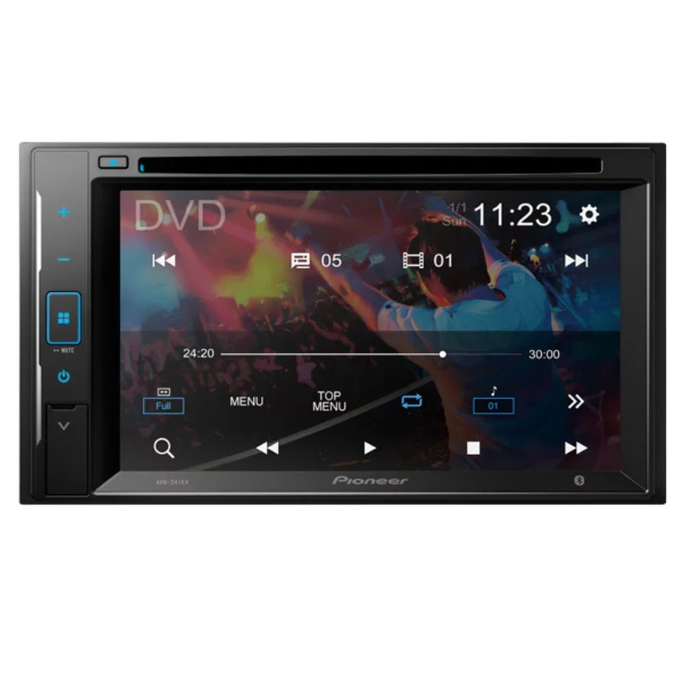 KIT4923 Bundle for 2013-2016 Chevy City Express W/ Pioneer AVH-241EX Double DIN Car Stereo with Bluetooth/Backup Camera/InstalLatitudeion Kit/in-Dash DVD/CD AM/FM 6.2" Touchdisplay Digital Media Receiver