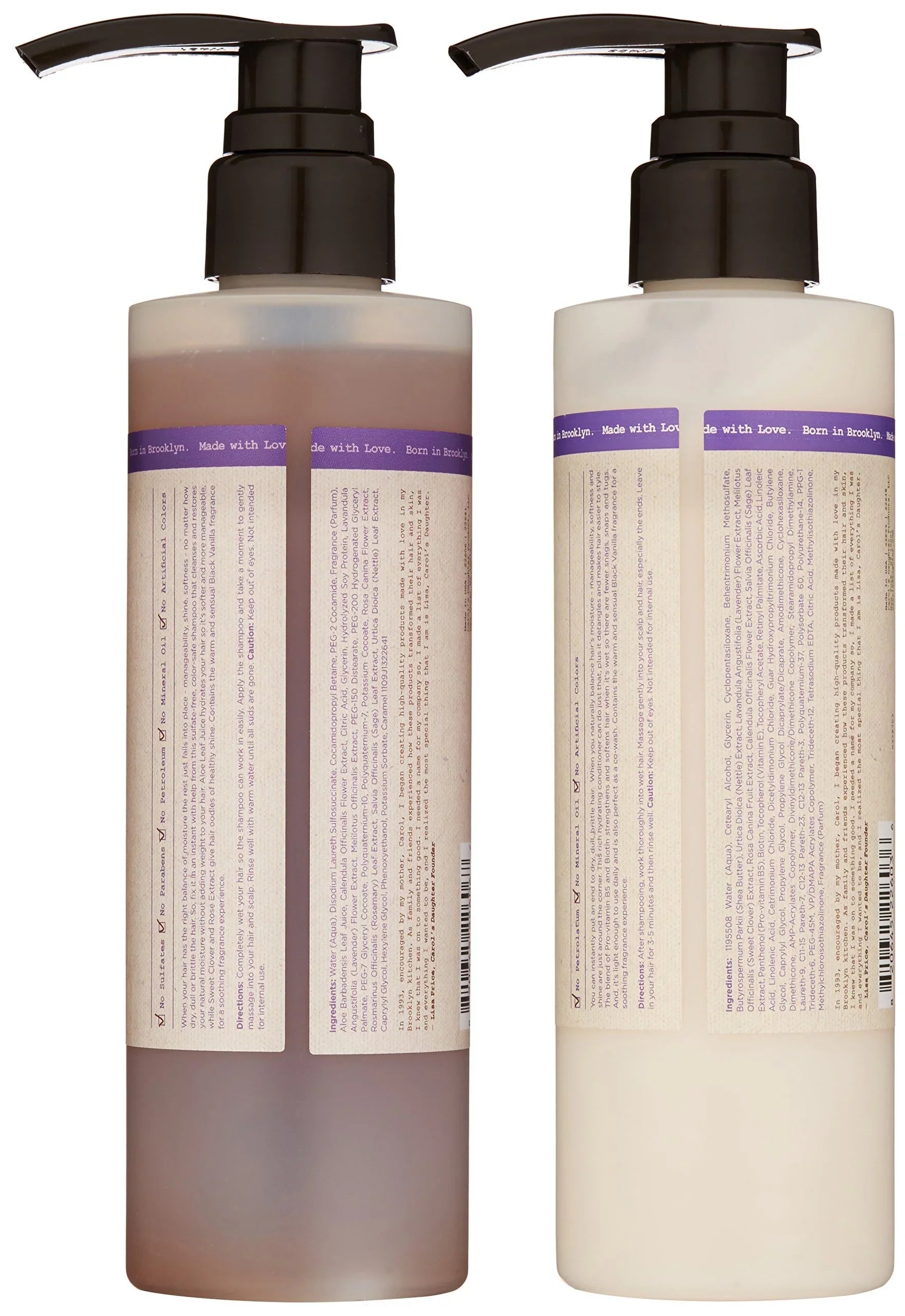 Carol?s Daughter Black Vanilla Moisture & Shine Shampoo and Conditioner Set For Dry Hair and Dull Hair, Sulfate Free Shampoo and Hydrating Hair Conditioner (Packaging May Vary)