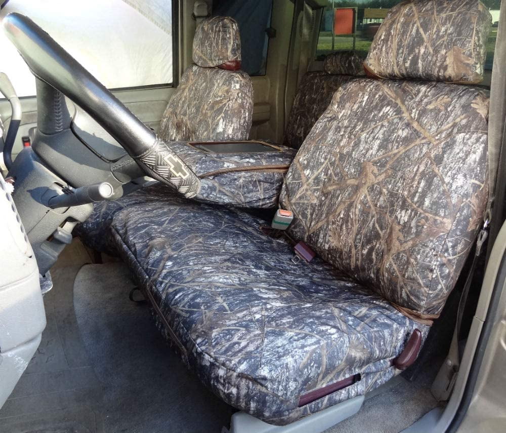 C976 1995-2000 Chevy Silverado, Tahoe and GMC Sierra Front 60/40 Split Seat With Opening Center Console. IN CLC Camouflage