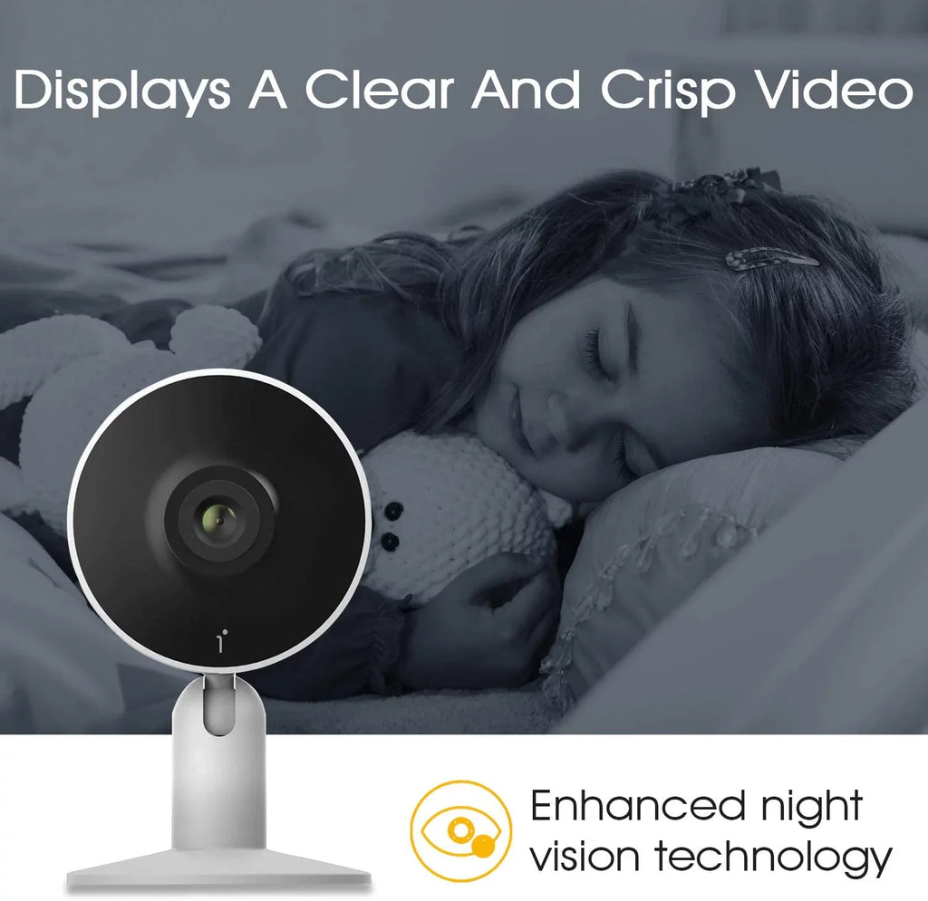 Arenti IN1 Indoor Home Security Camera , (2-Pack) Wifi and Phone APP 1080p HD 2-Way Audio Night Vision Surveillance Camera