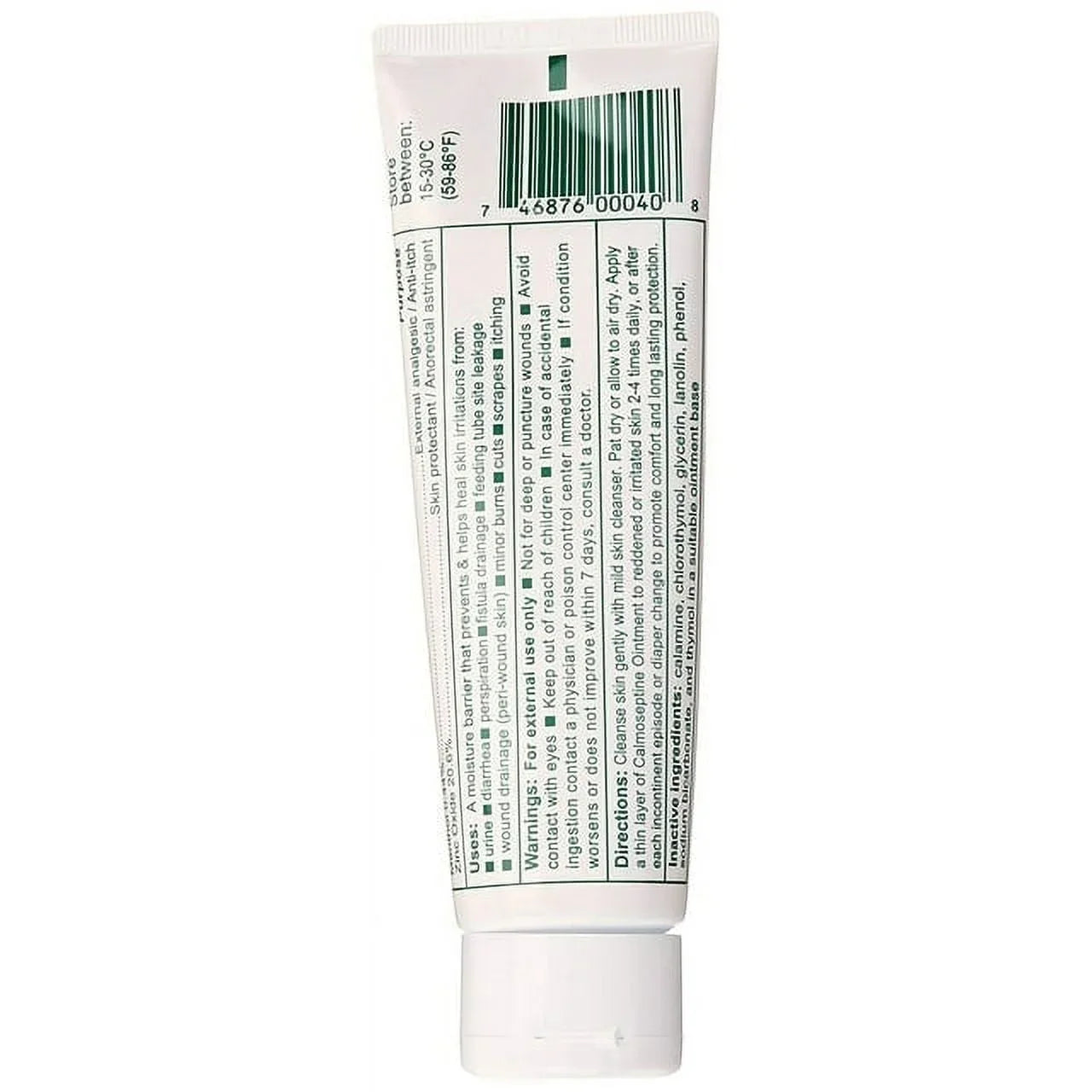 Calmoseptine Skin Protectant Ointment 4 oz. Tube  (Set of 4)