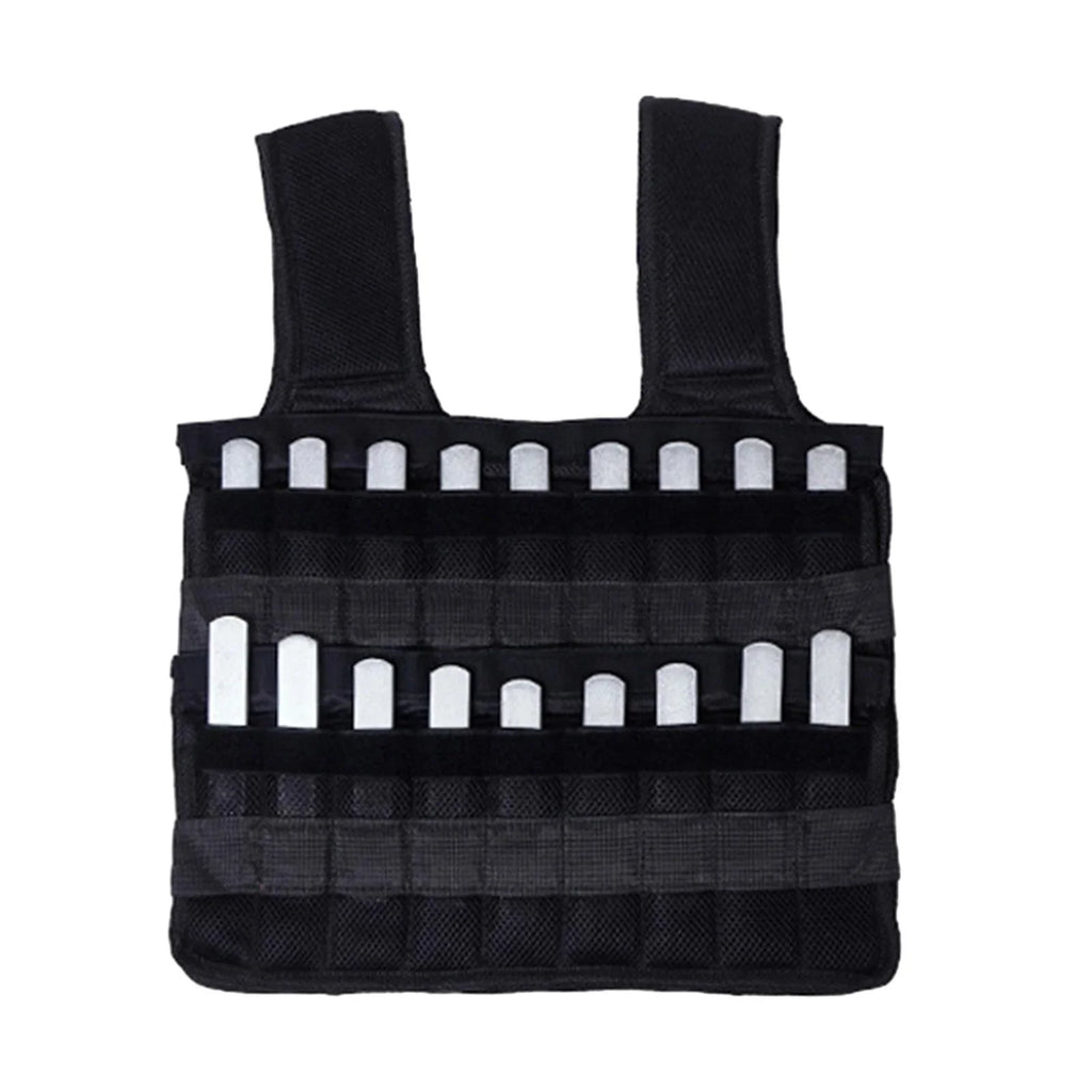 Tnarru Loading Vest Boxing Waistcoat Slim Design Fitness Strength Training Exercise 18 Pockets Empty Clothing Sand Gym Weighted Vest