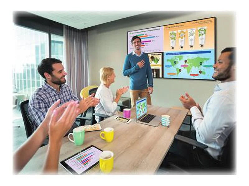 Sharp PN-HB751 - 75" Diagonal Class (74.6" viewable) LED-backlit LCD display - digital signage - 4K UHD (2160p) 3840 x 2160 - direct-lit LED
