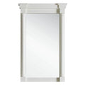 James Martin Furniture  23 in. Savannah & Providence Mirror, Bright White