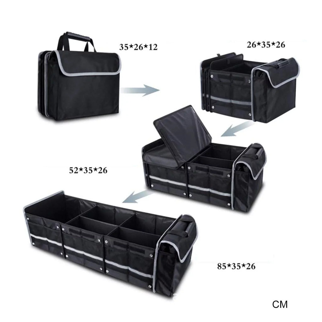 Car Trunk Organizer Waterproof Collapsible Cargo Storage Container for Sedans