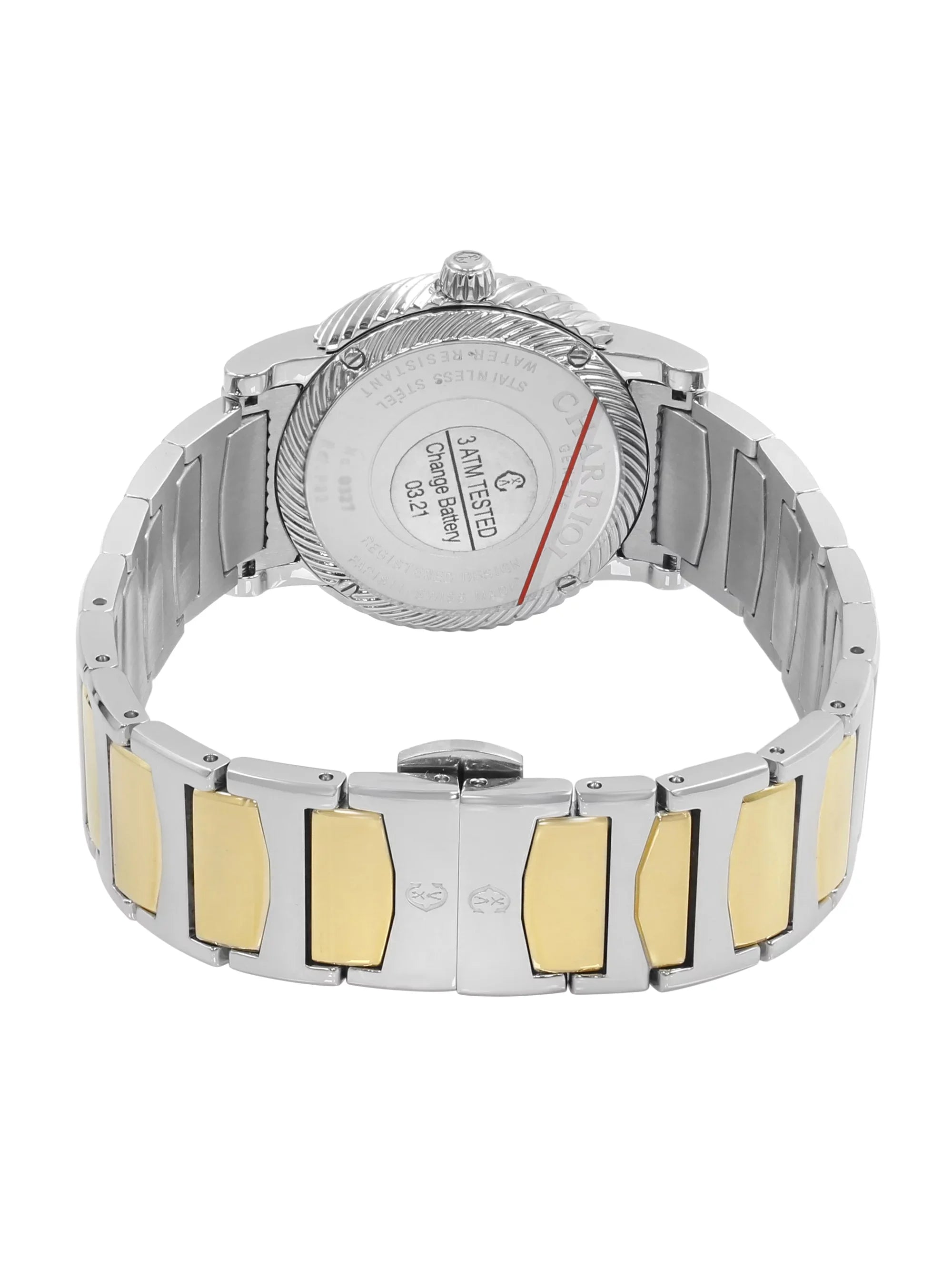 Charriol Parisii MOP 0.40cttw Two Tone Steel Quartz Ladies Watch P33SY2D.921.001