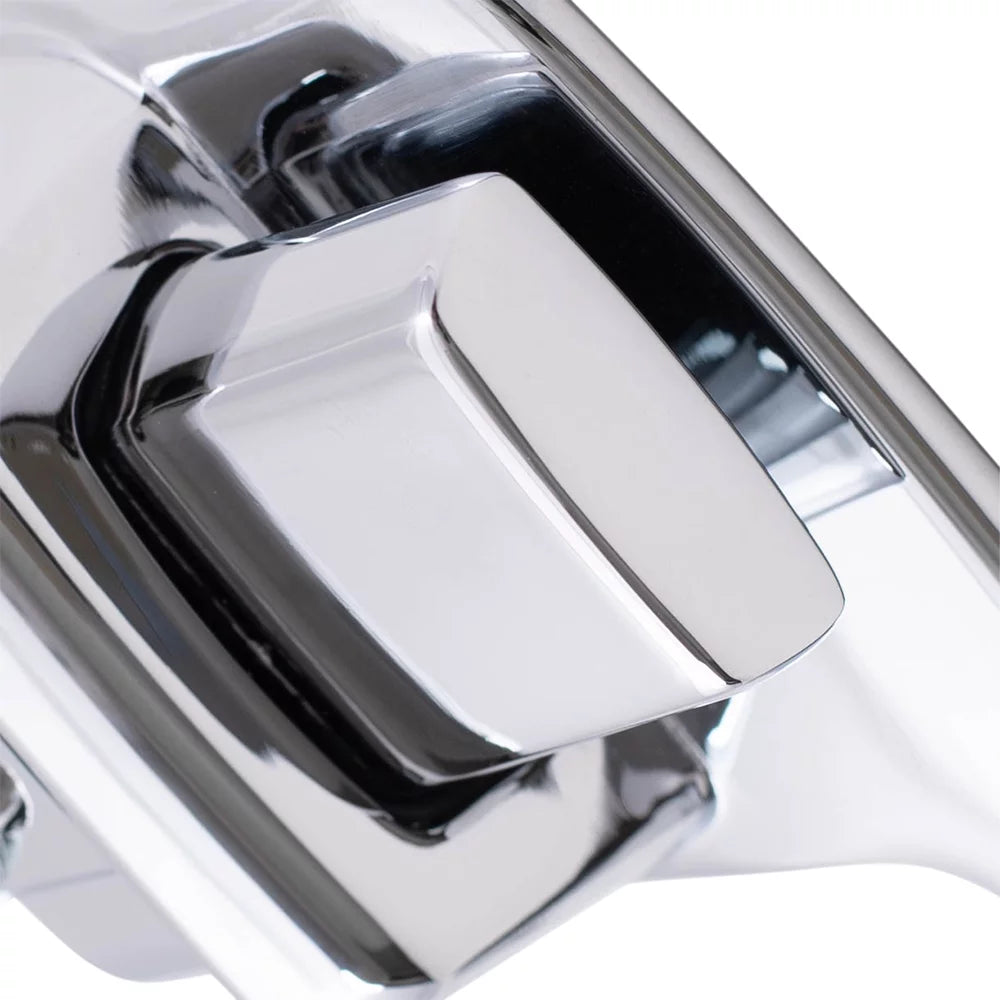Brock Replacement Passengers Outside Exterior Front Rear Chrome Door Handle compatible with Pickup Truck SUV Van 55075648 Fits select: 1991-1993 DODGE D-SERIES D200/D250