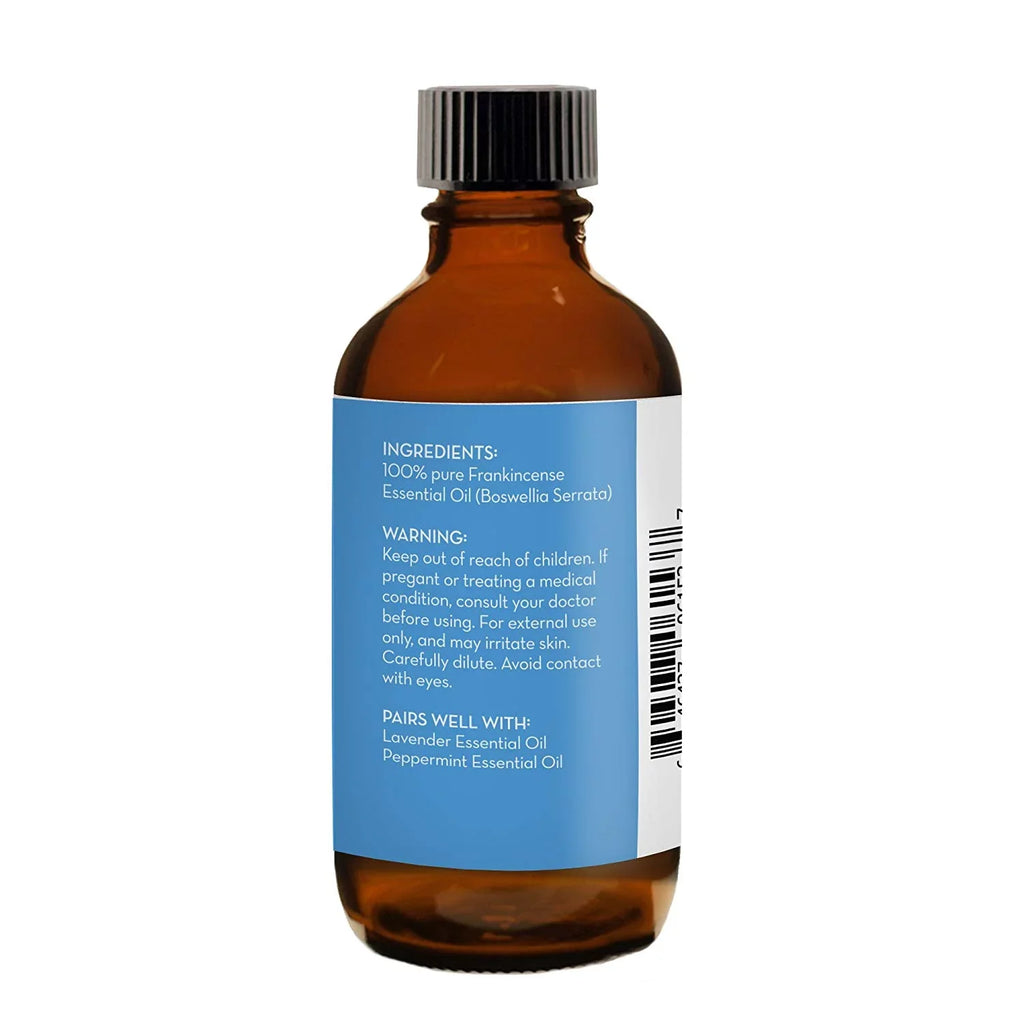 Frankincense Essential Oil for Diffuser and Skin, Stress Relief, Meditation and Yoga, by Pure Body Naturals, 4 Ounce