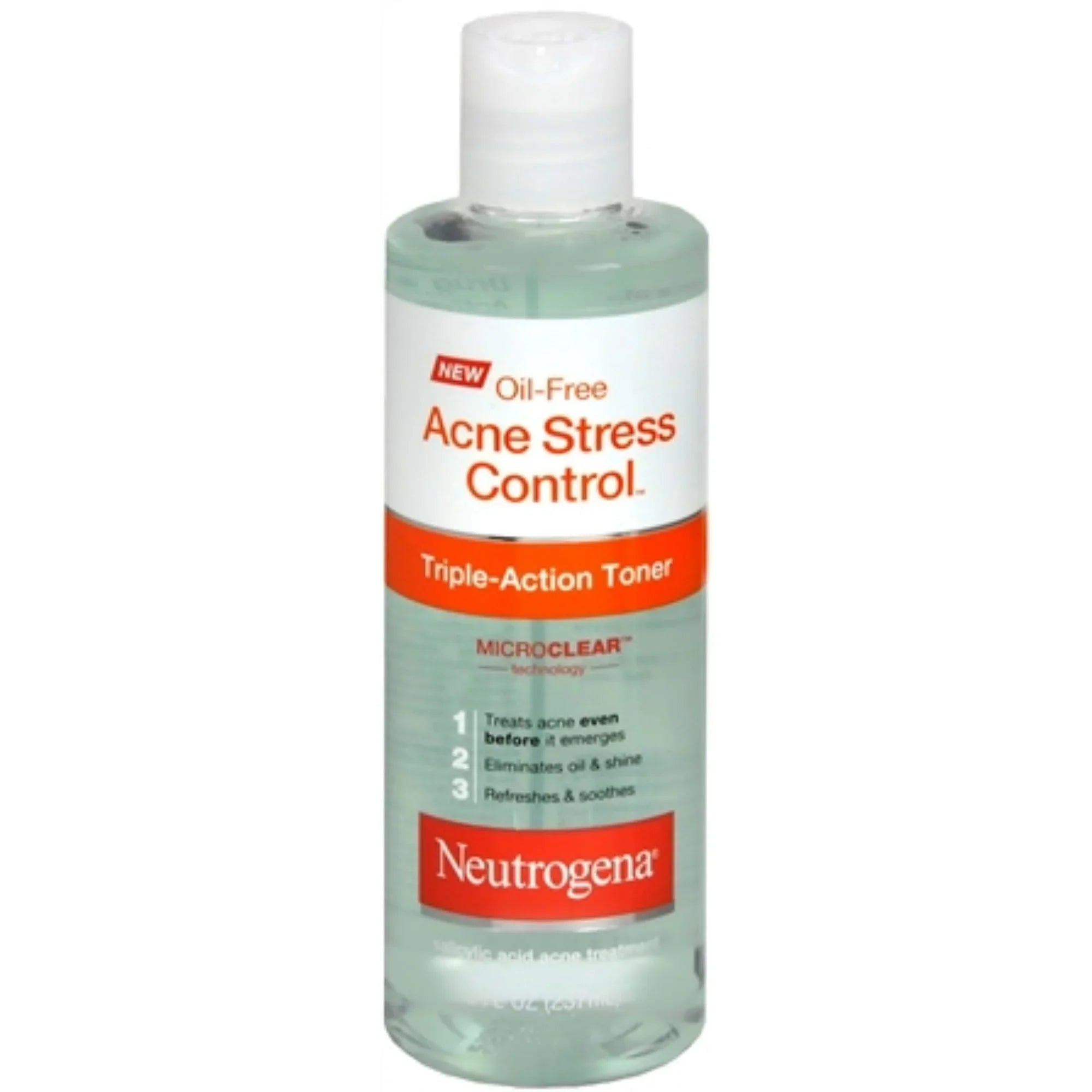 Neutrogena Oil-Free Acne Stress Control Triple Action Toner 8 oz (Pack of 2)