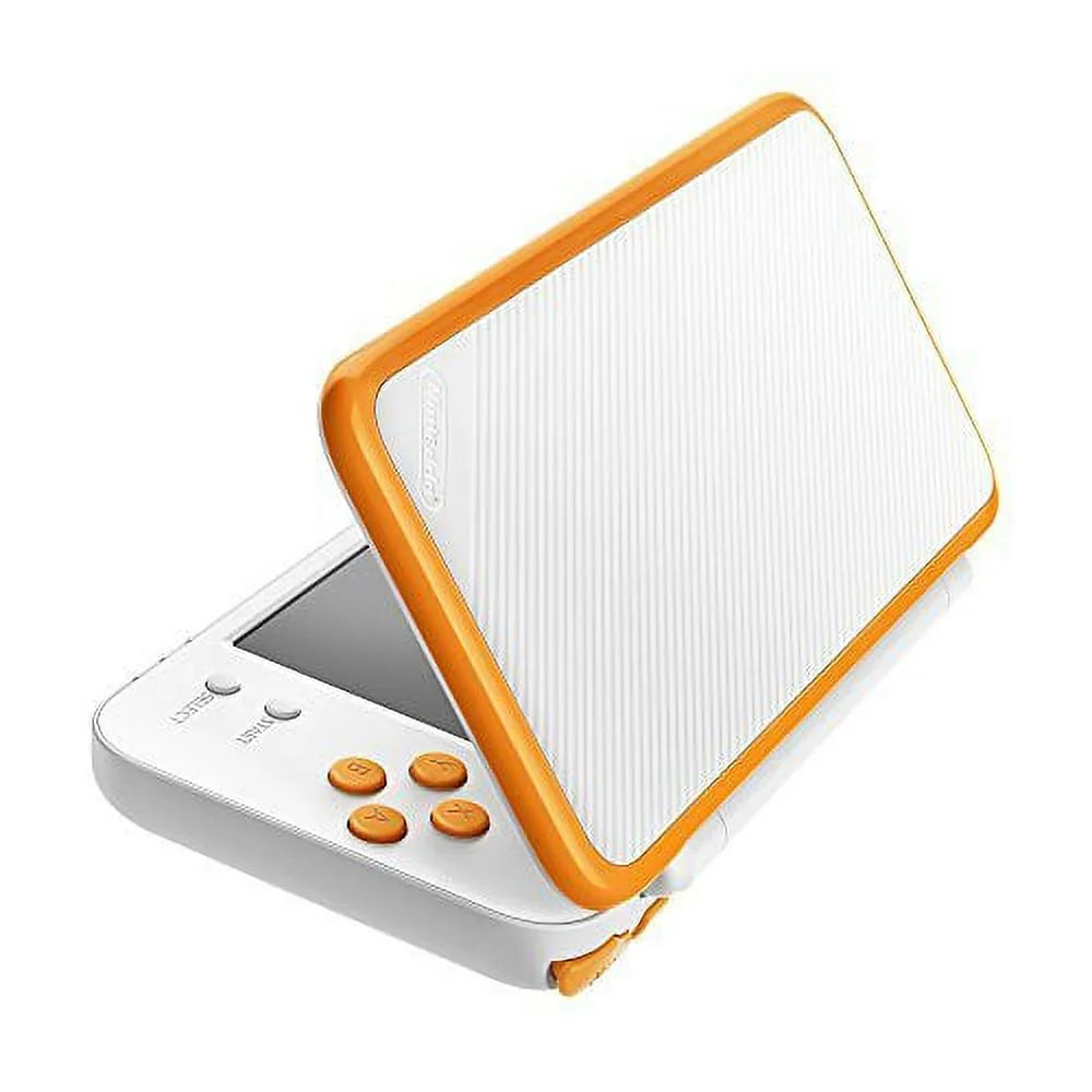 Restored Nintendo New 2DS XL White Orange Multi-Color (Refurbished)
