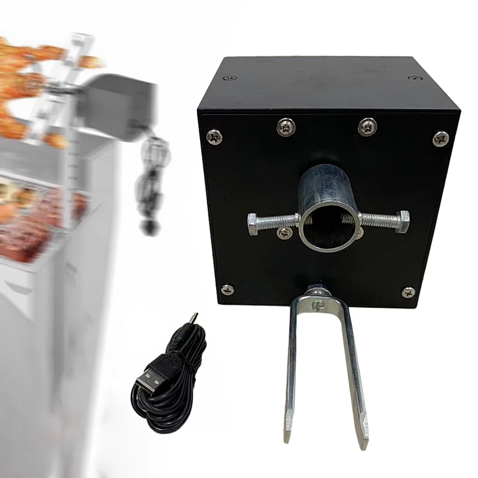 Grill Rotisserie Motor 12V 8W Electric Grill Motor for Outdoor Camping Home