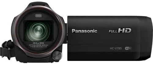 Panasonic HC-V785K Full HD Camcorder, 20X Optical Zoom, 1/2.3 Inch BSI Sensor, HDR Capture (Black) with Pixel Advanced Accessories Bundle | HC-V785K | Extended 3 Years Panasonic Warranty
