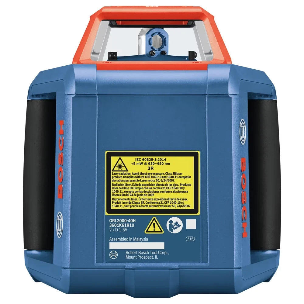 Restored Bosch GRL2000-40HK-RT REVOLVE2000 Self-Leveling Cordless Horizontal Rotary Laser Kit (Refurbished)