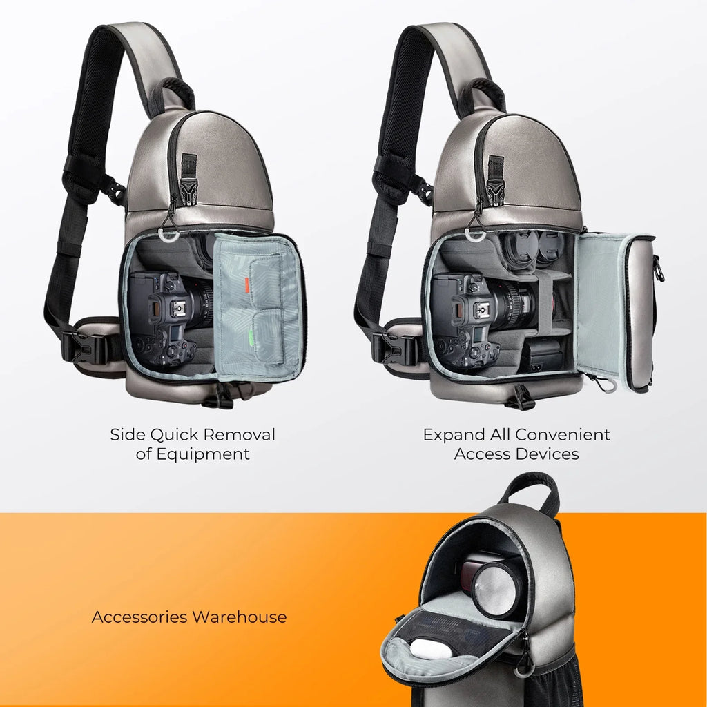 K&F CONCEPT Single Shoulder Bag,F Camera Camera K F Camera Case Waterproof With Dslr/slr/mirrorless Camera Case With Removable Dividers Waterproof With Removable Camera Camera Dslr/slr/mirrorless